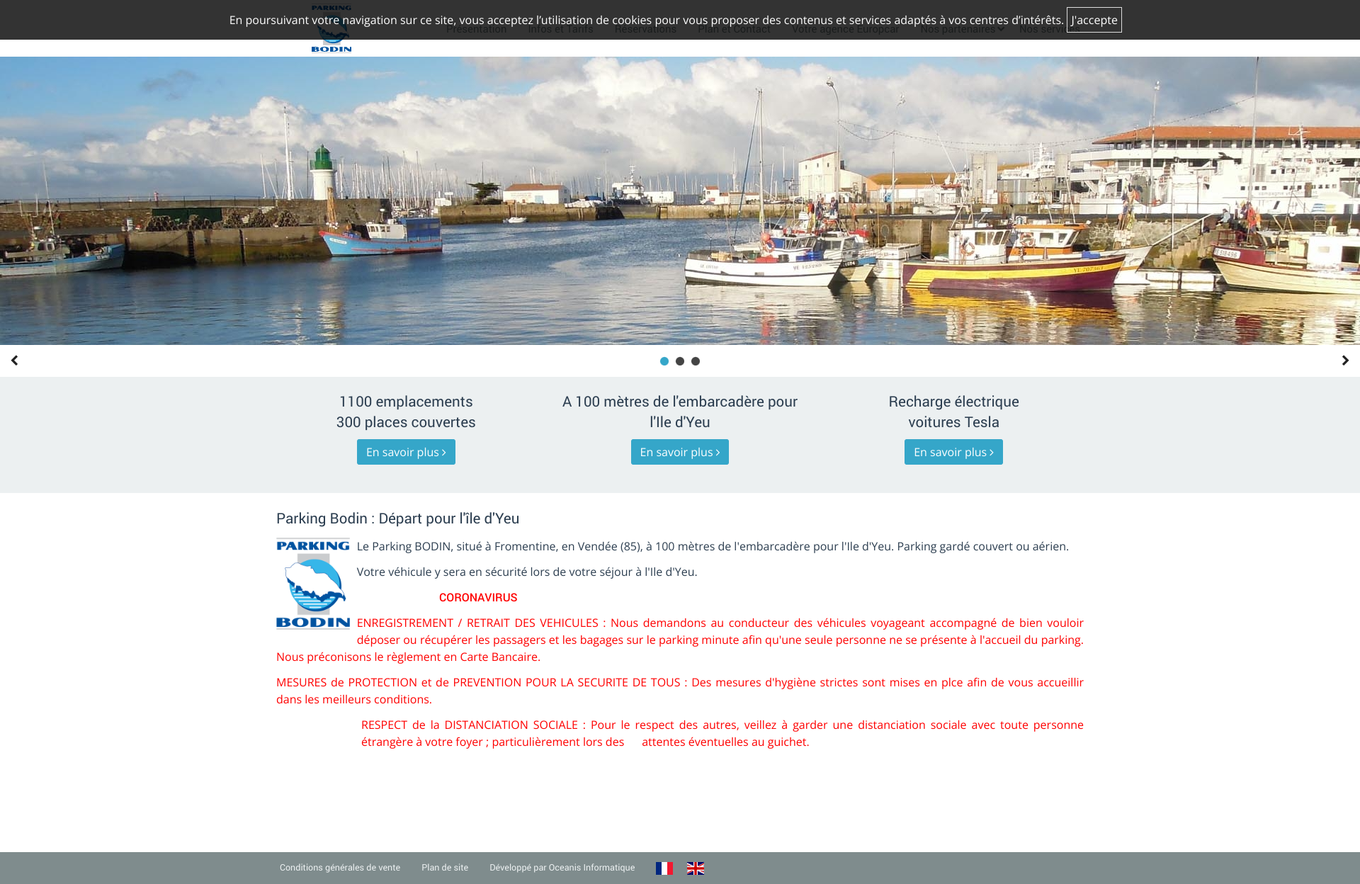 Aperçu du site