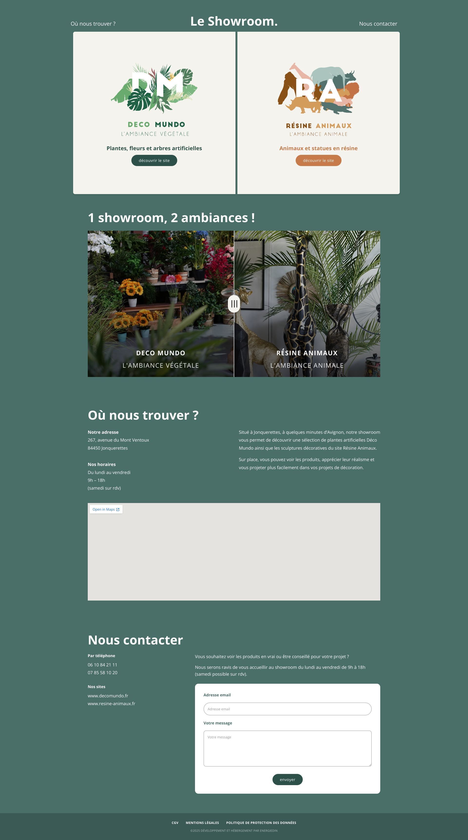 Aperçu du site