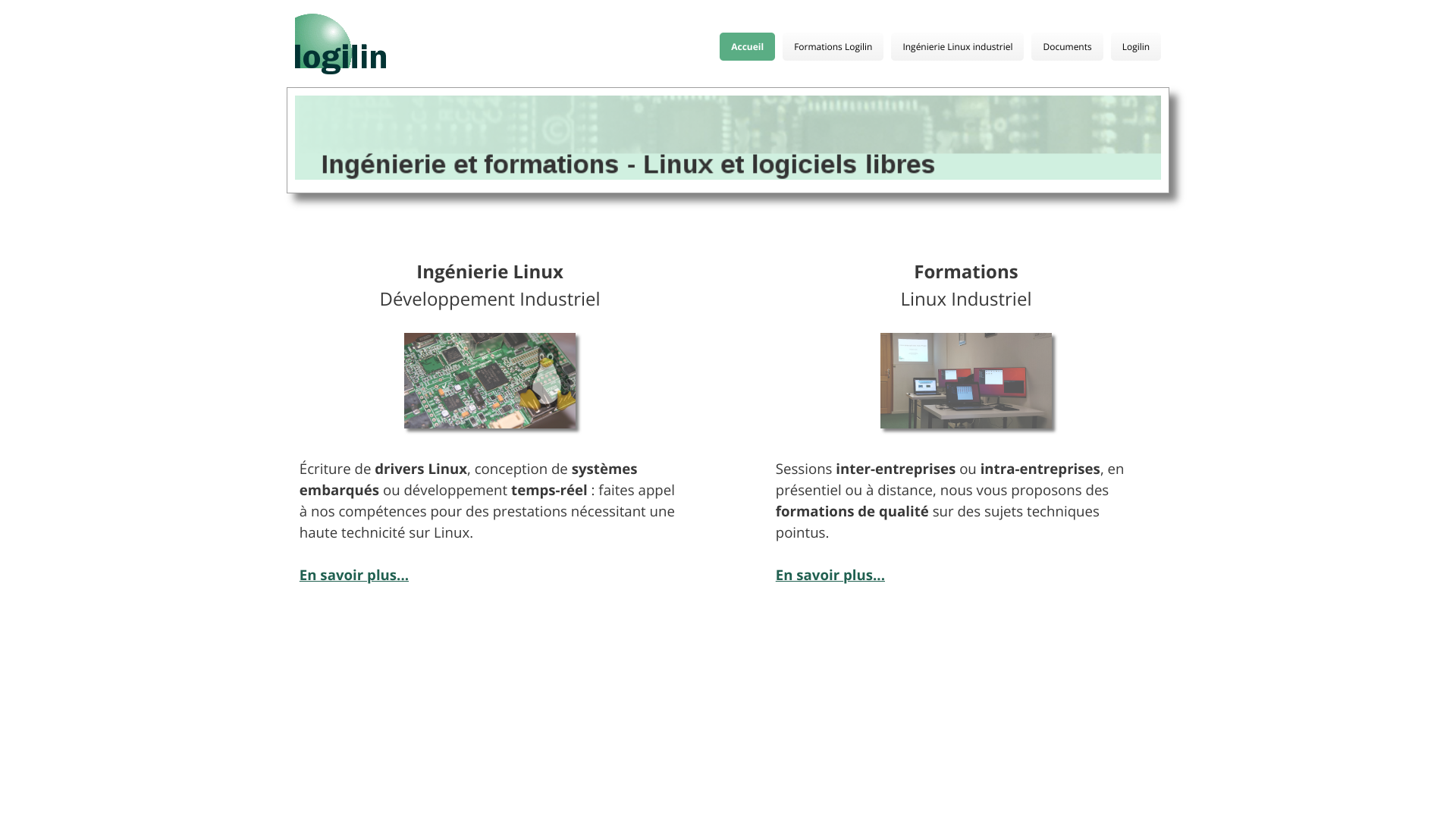 Aperçu du site