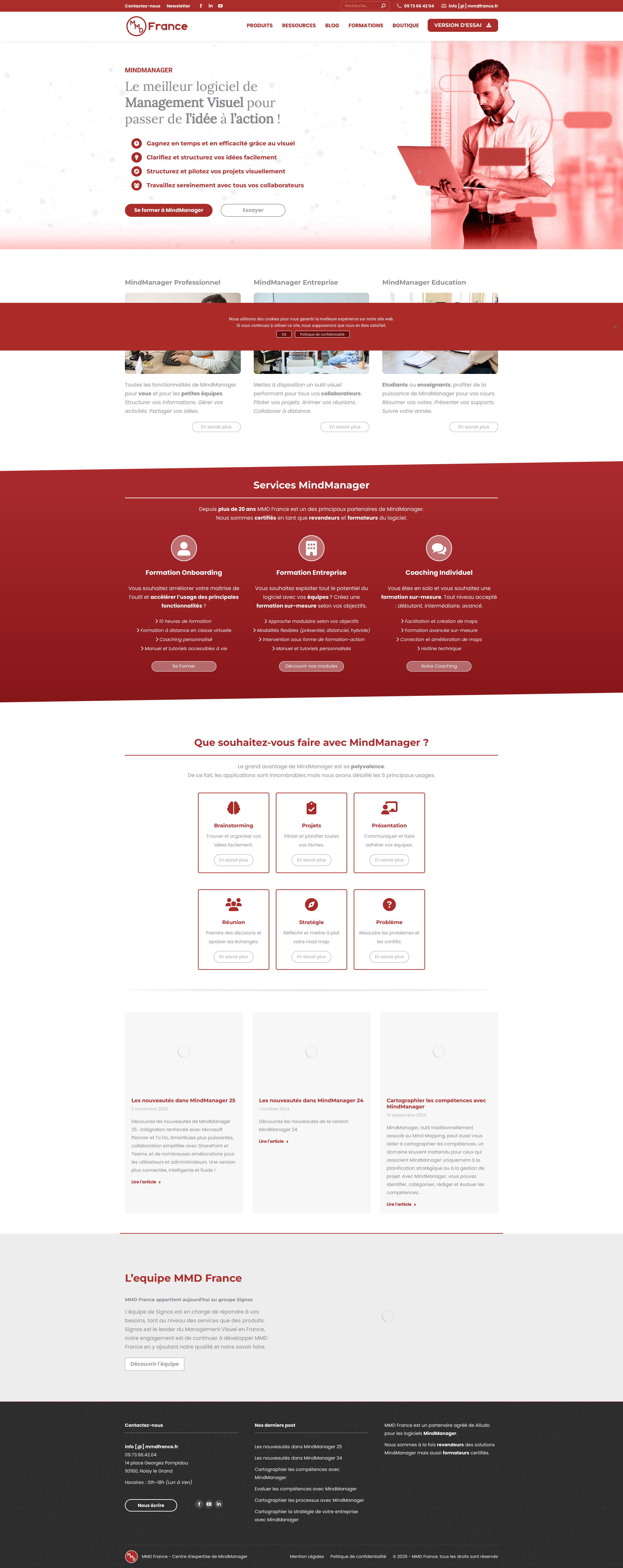 Aperçu du site