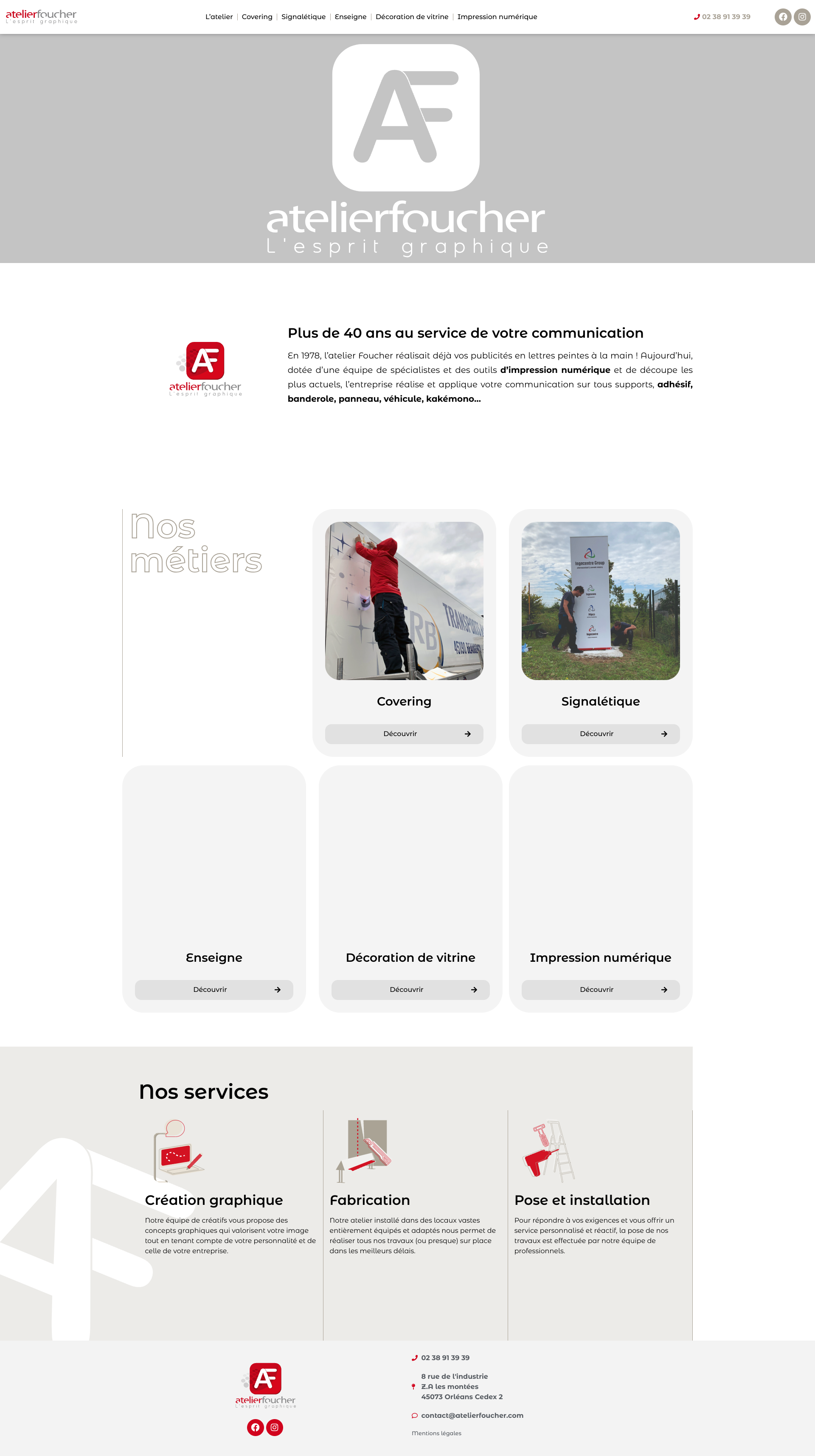 Aperçu du site