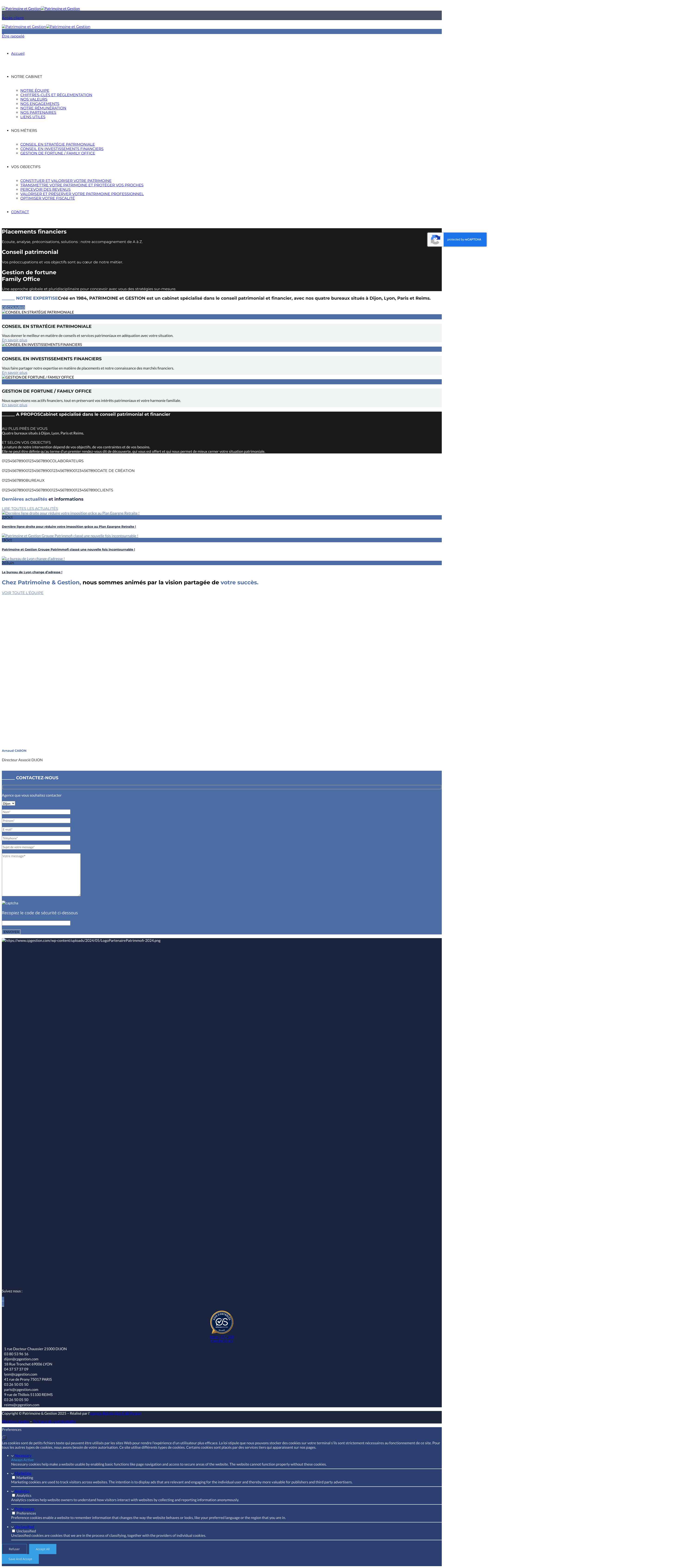Aperçu du site
