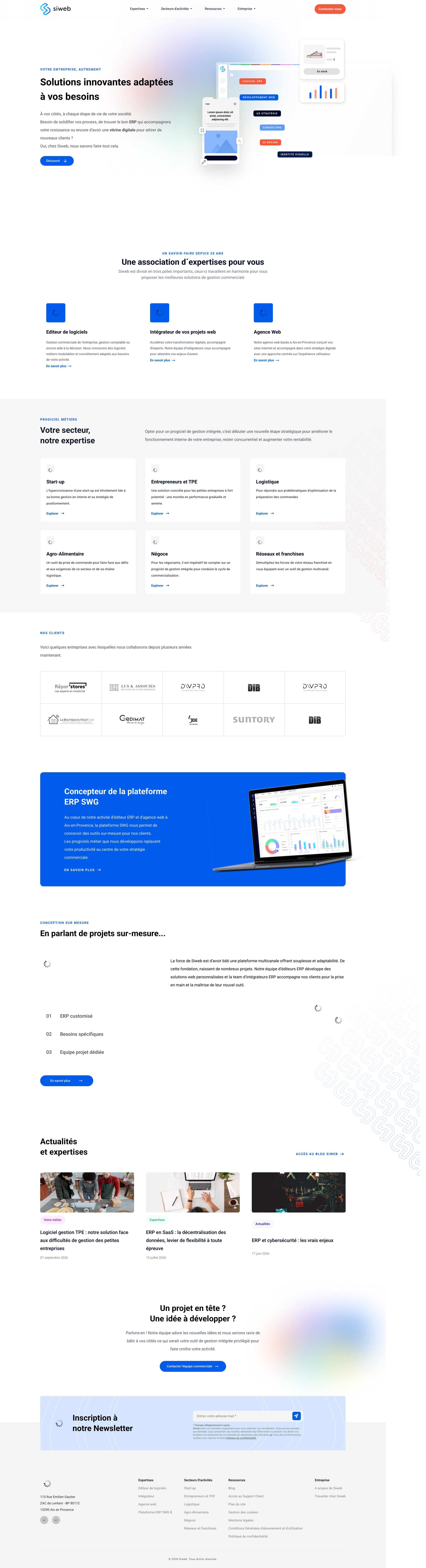 Aperçu du site