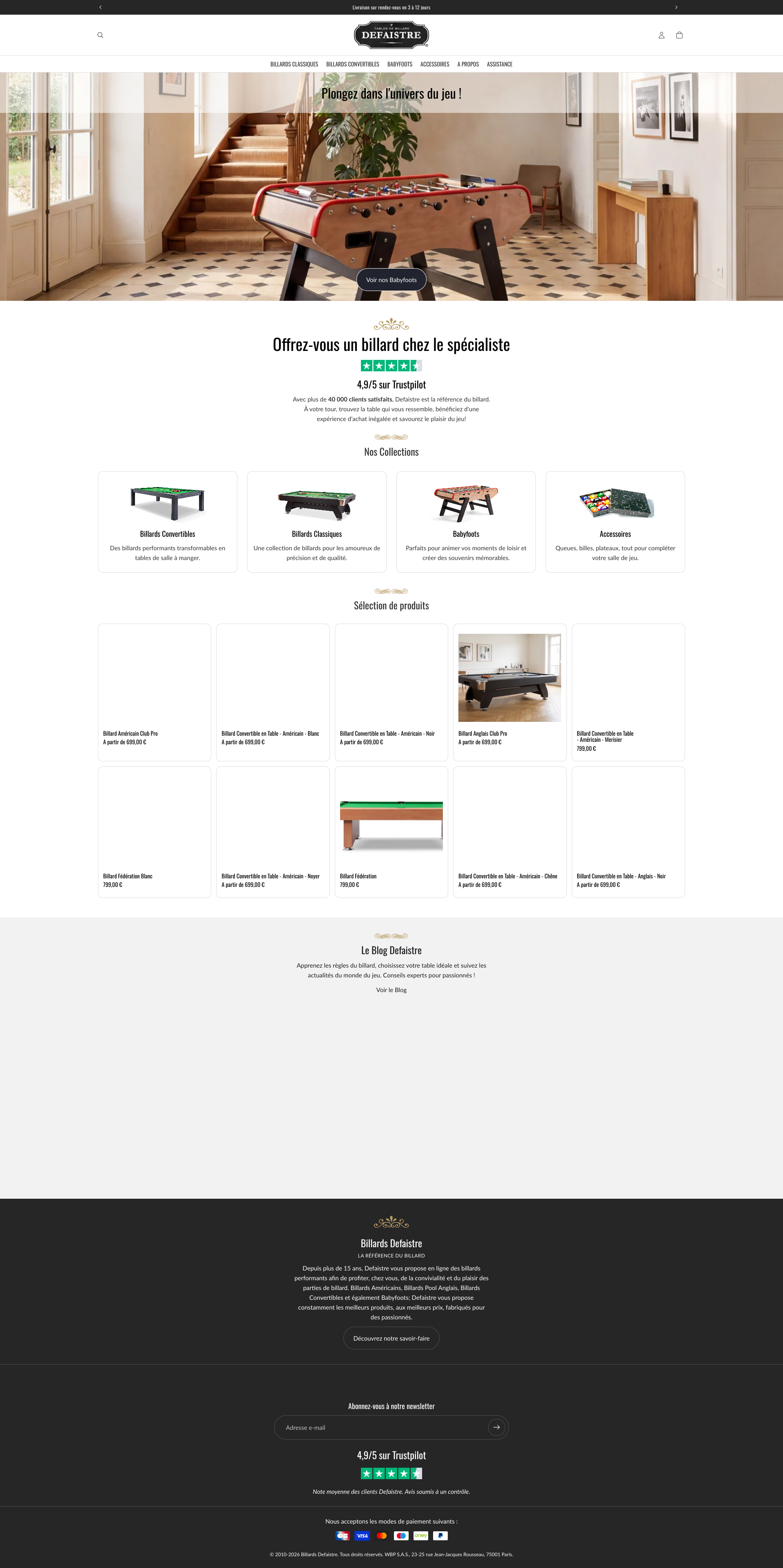 Aperçu du site