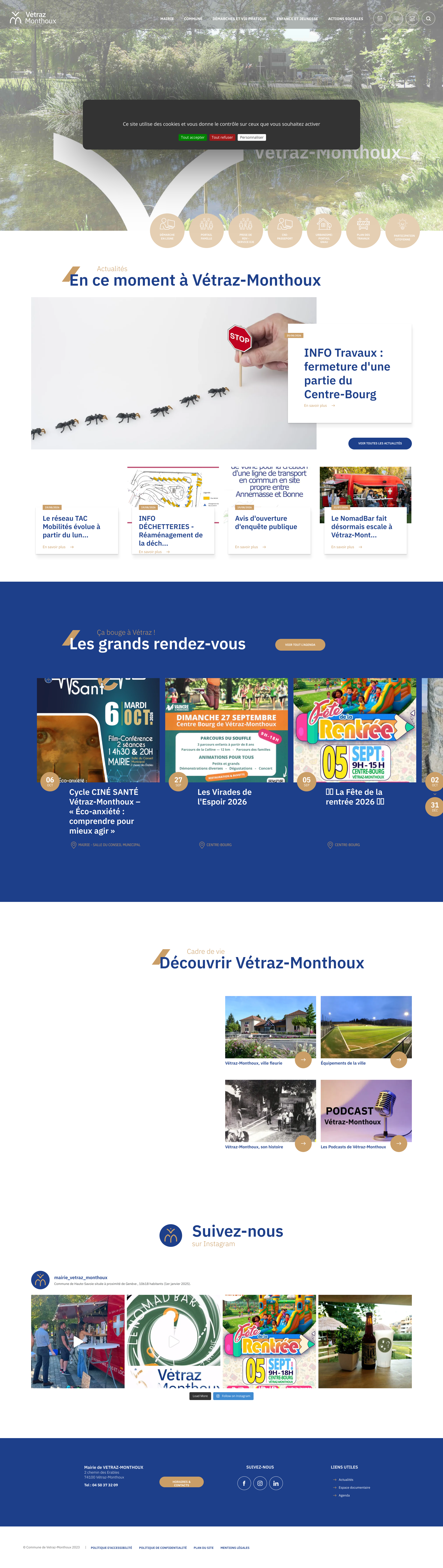 Aperçu du site