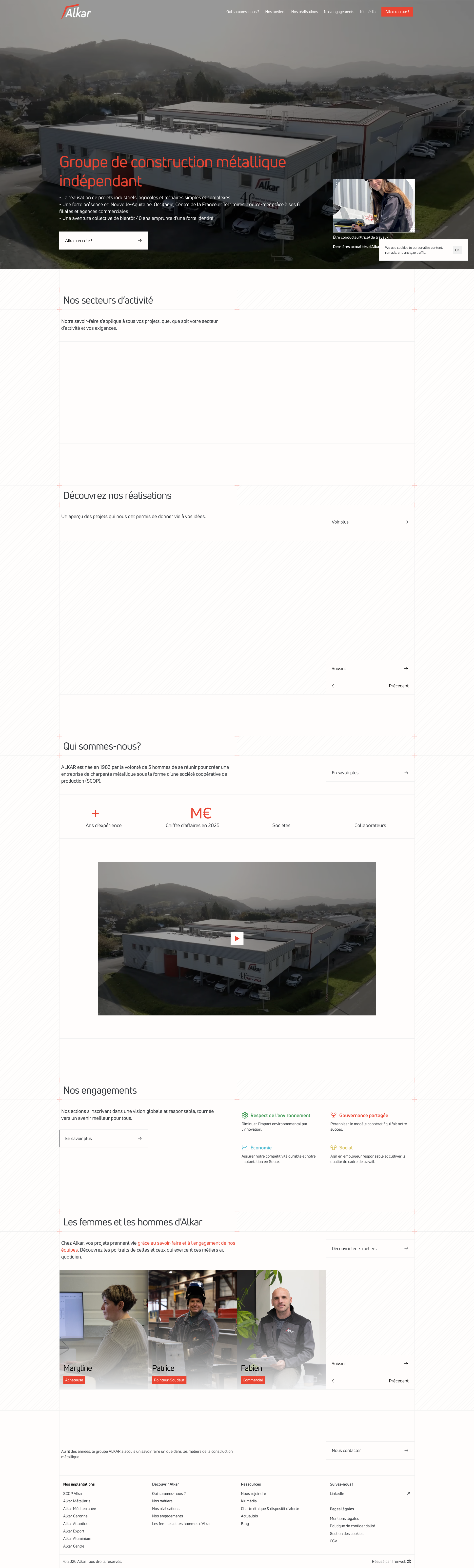 Aperçu du site