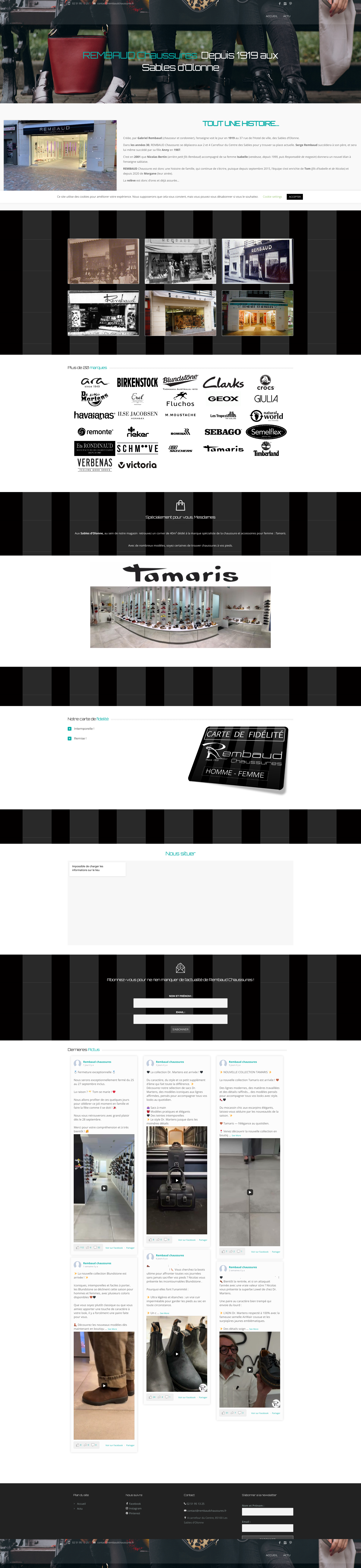 Aperçu du site
