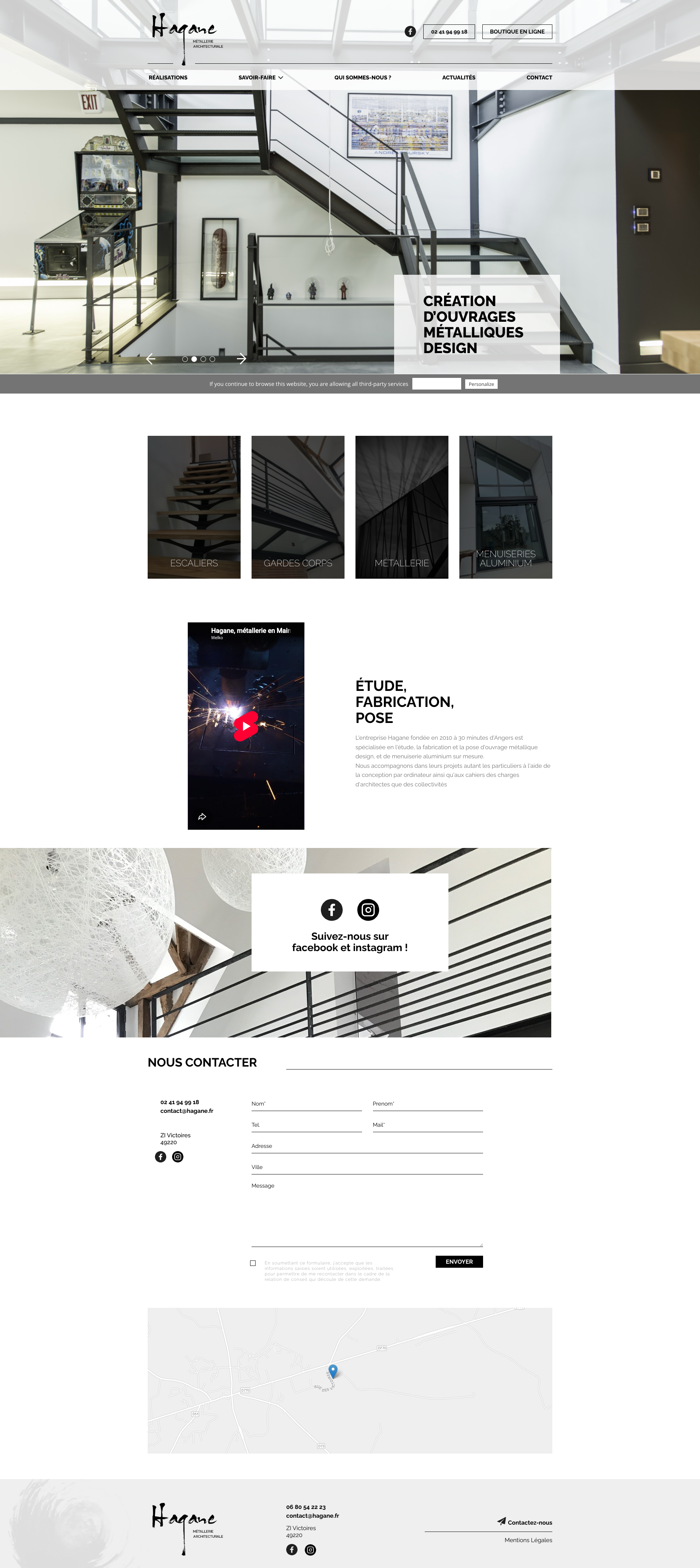 Aperçu du site
