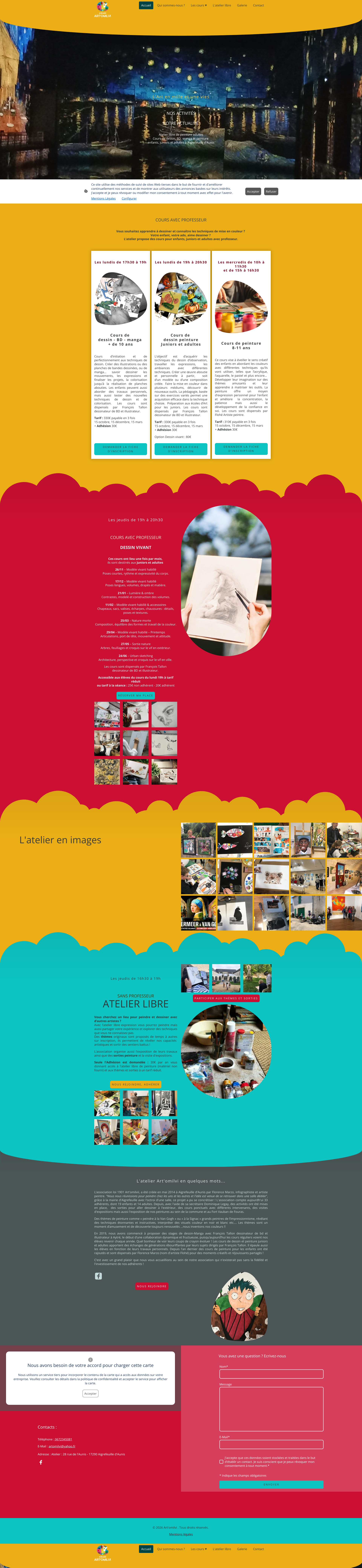 Aperçu du site