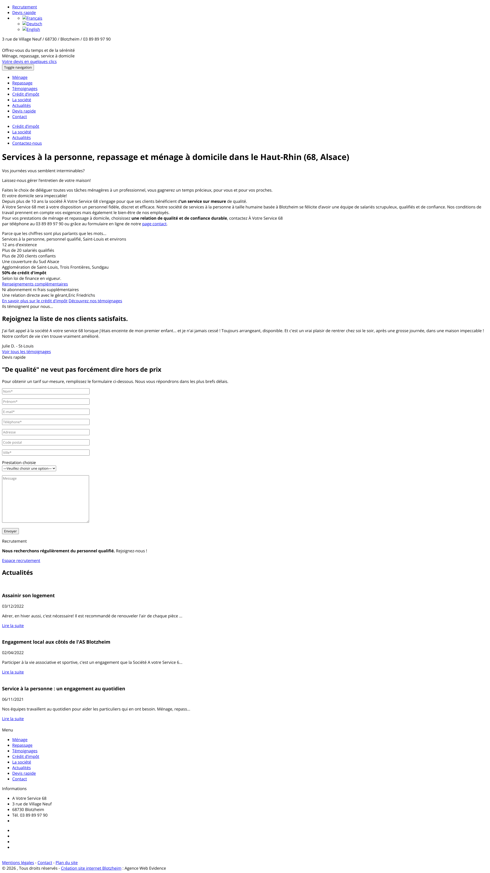 Aperçu du site