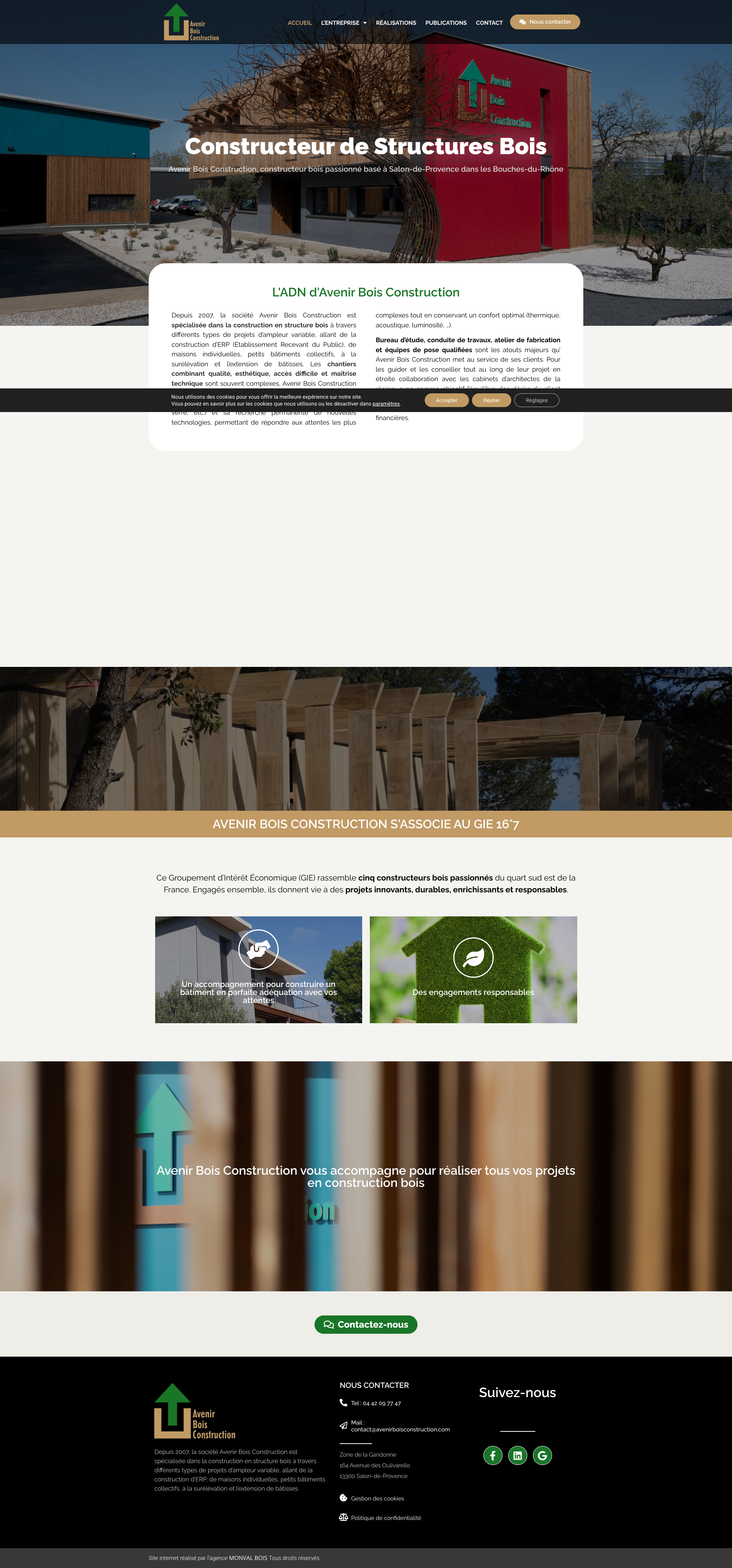 Aperçu du site