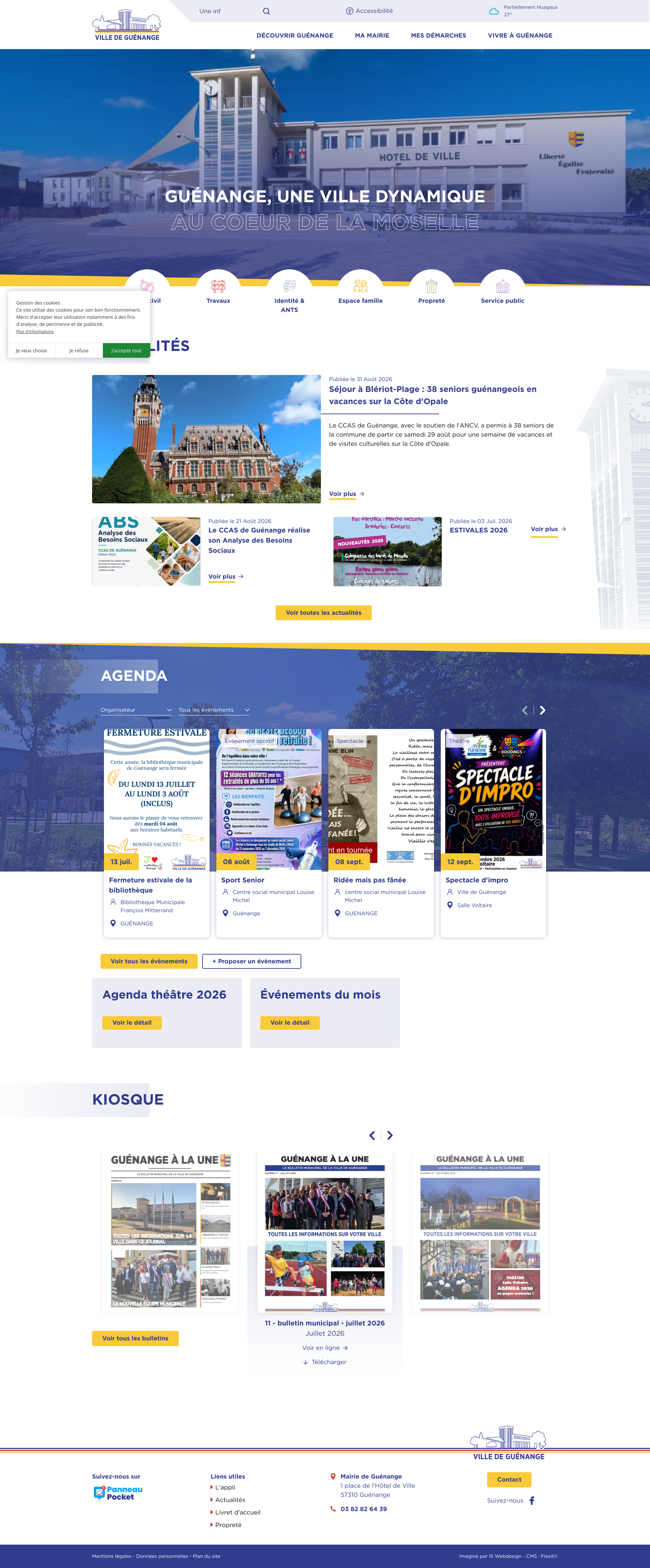 Aperçu du site