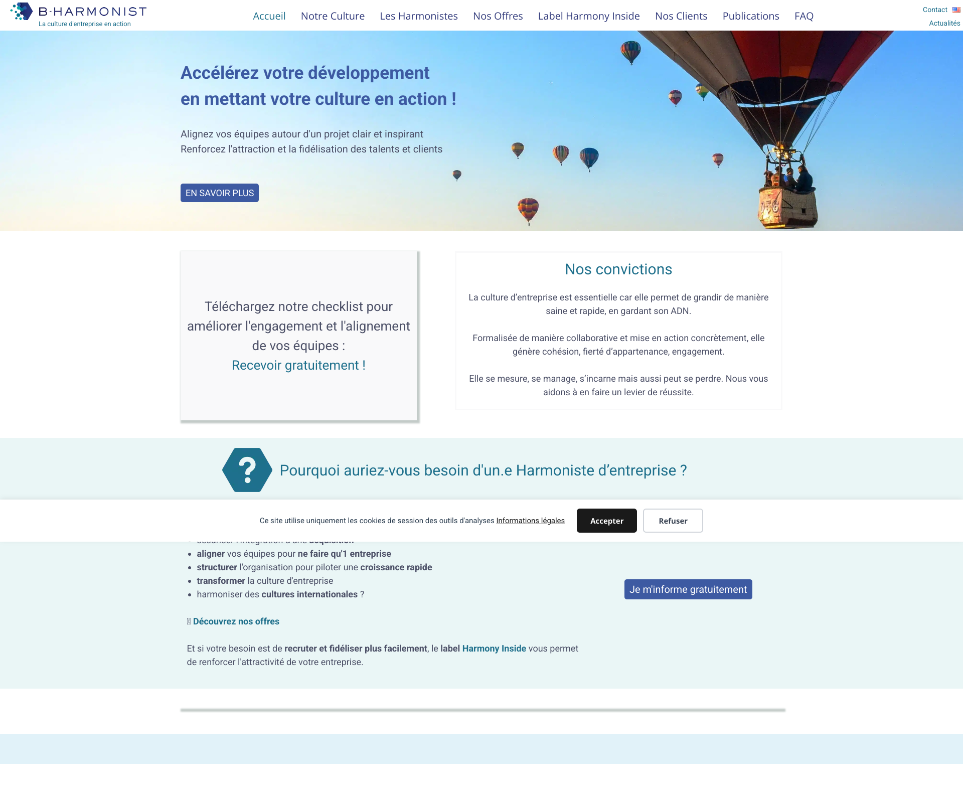 Aperçu du site