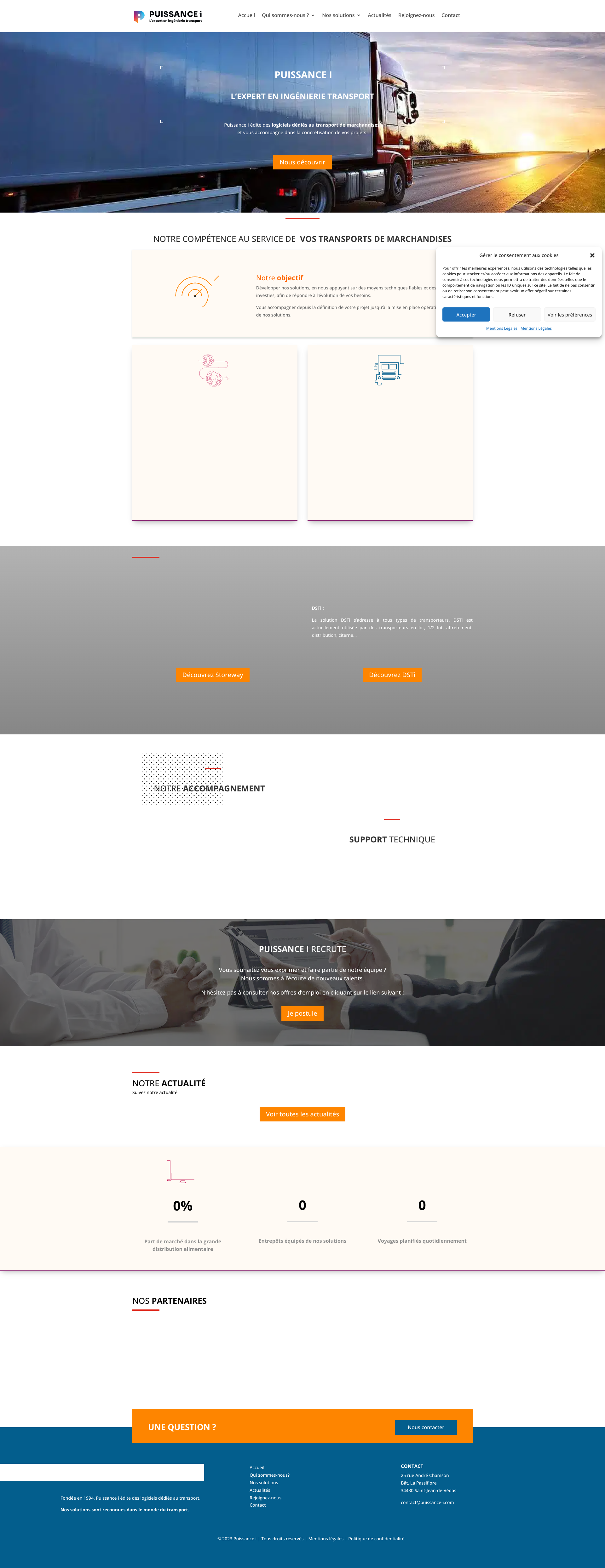 Aperçu du site