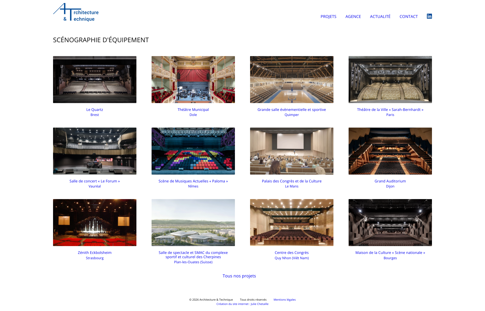 Aperçu du site
