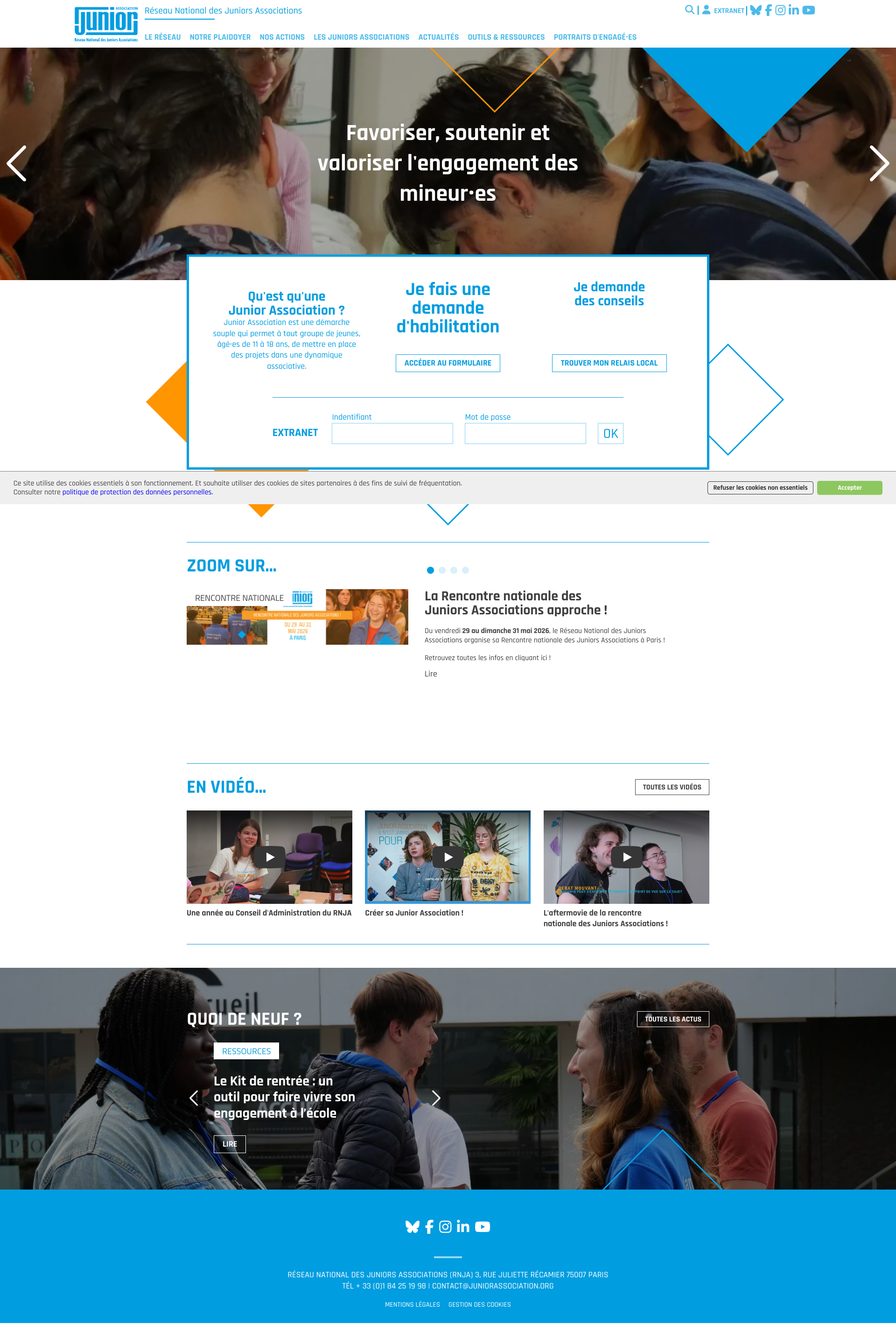 Aperçu du site