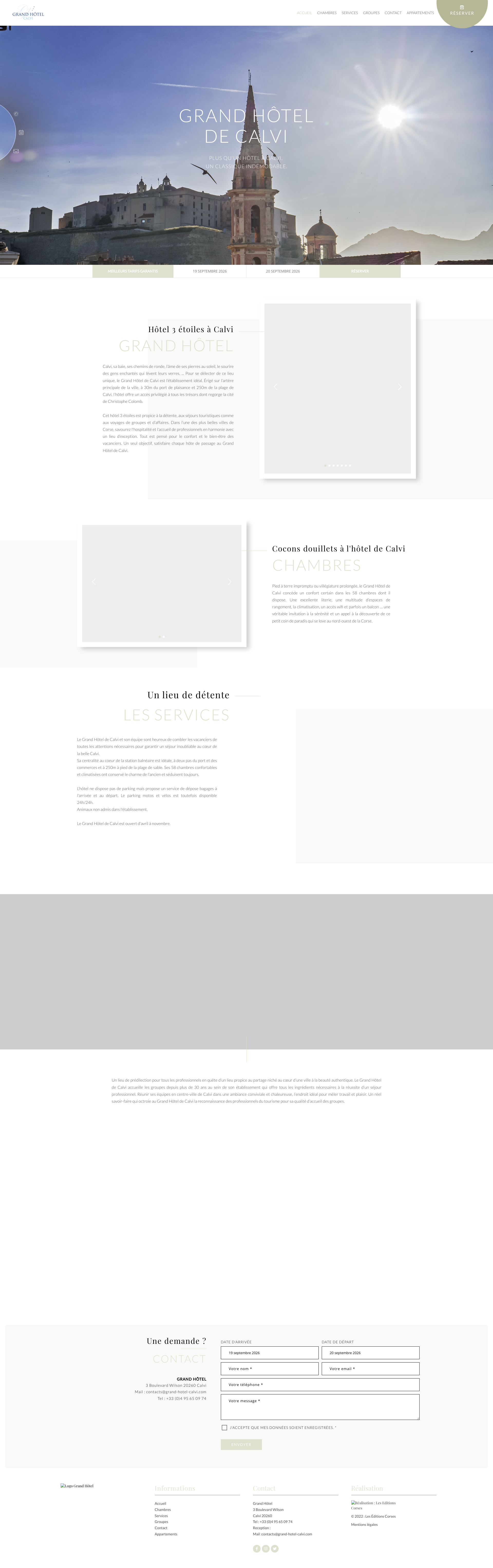 Aperçu du site