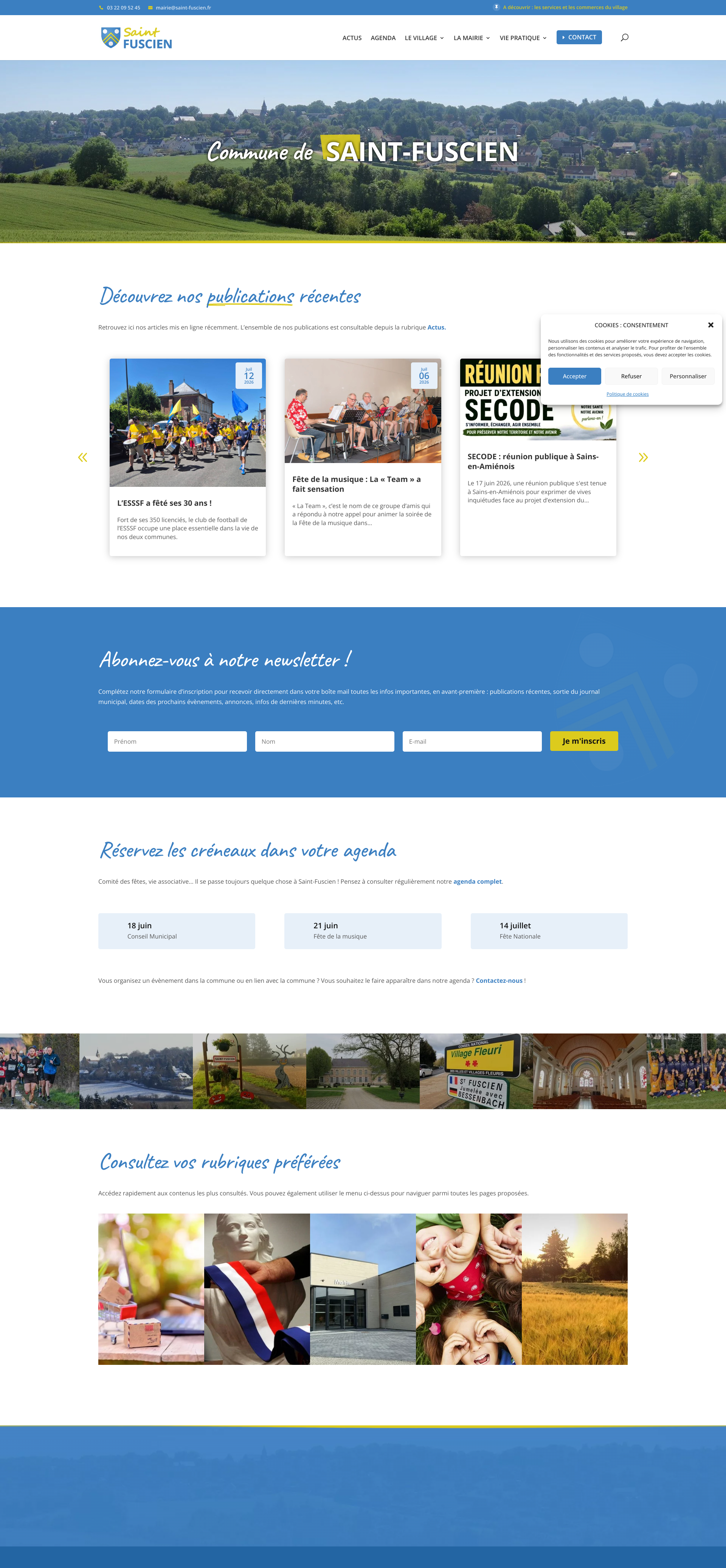 Aperçu du site