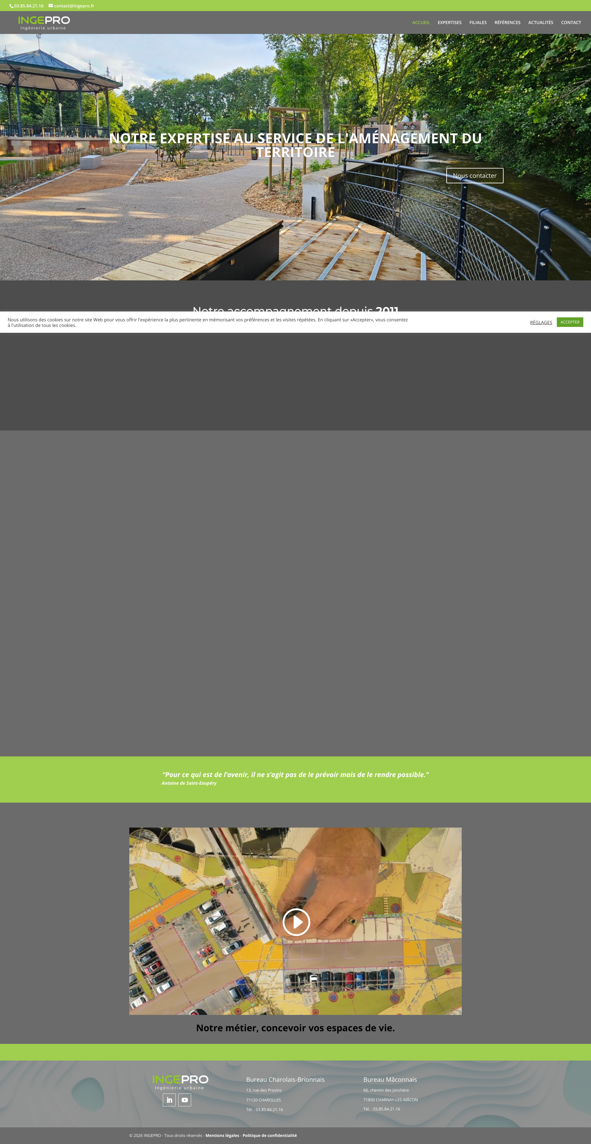 Aperçu du site