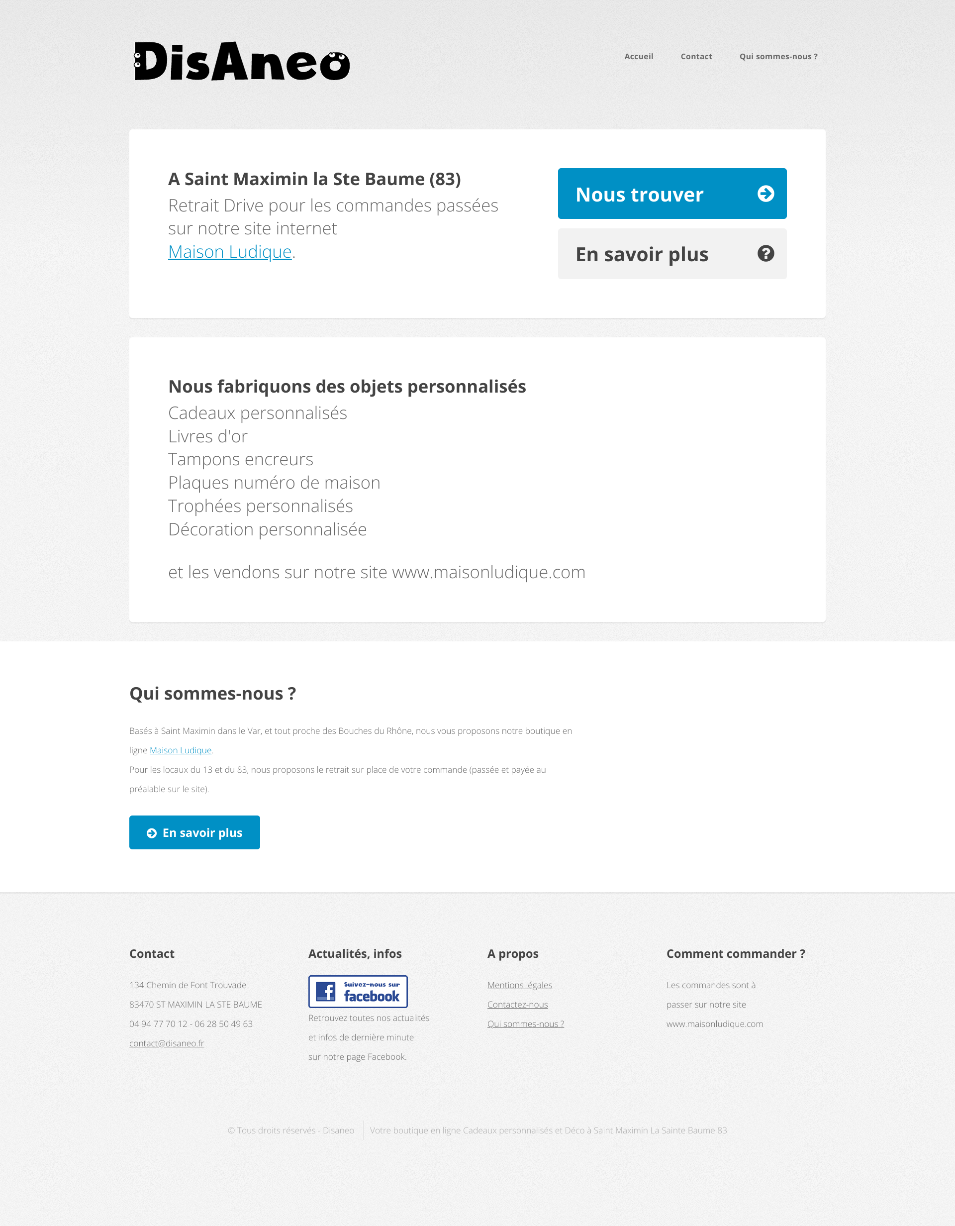 Aperçu du site