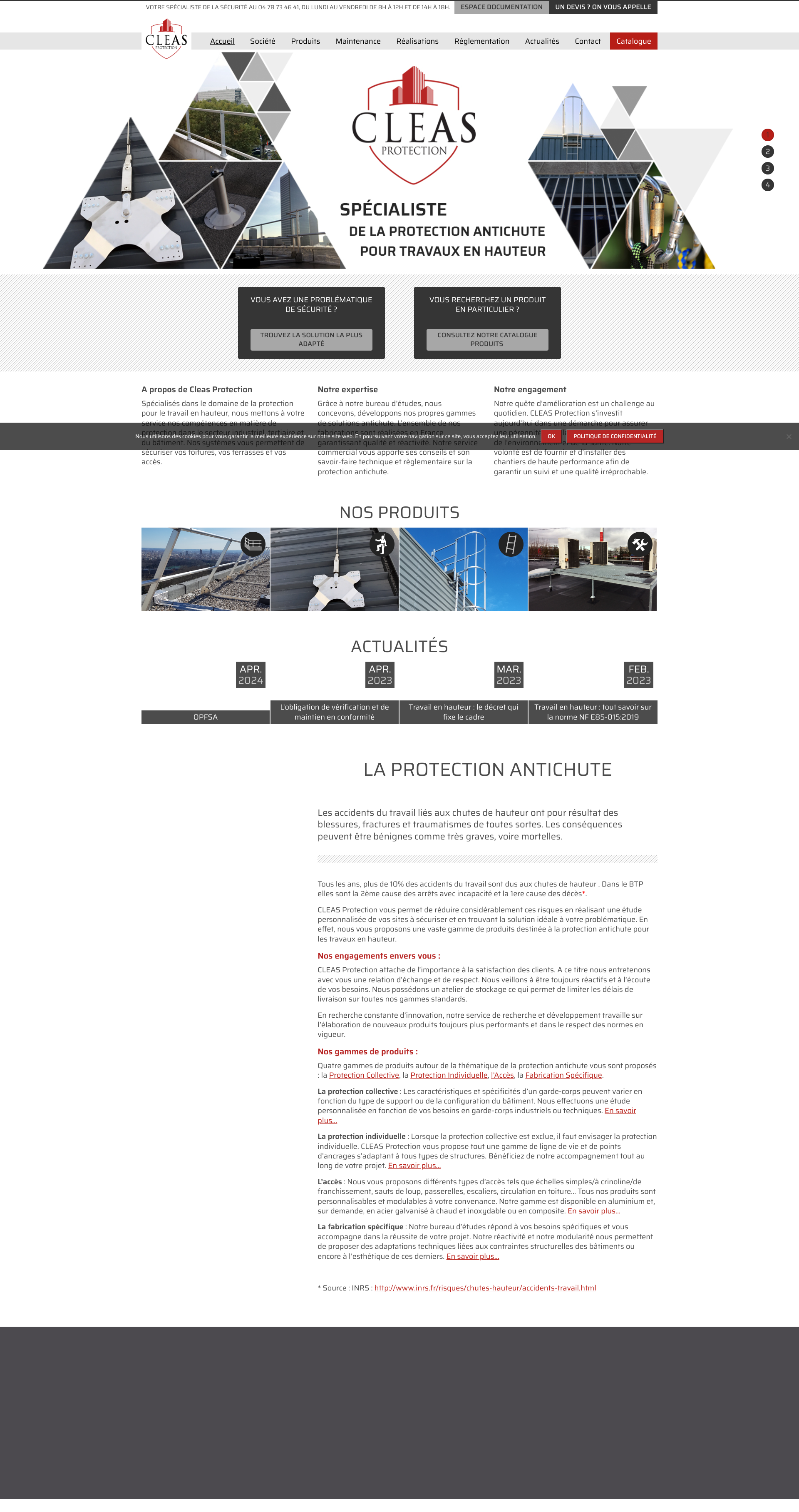 Aperçu du site