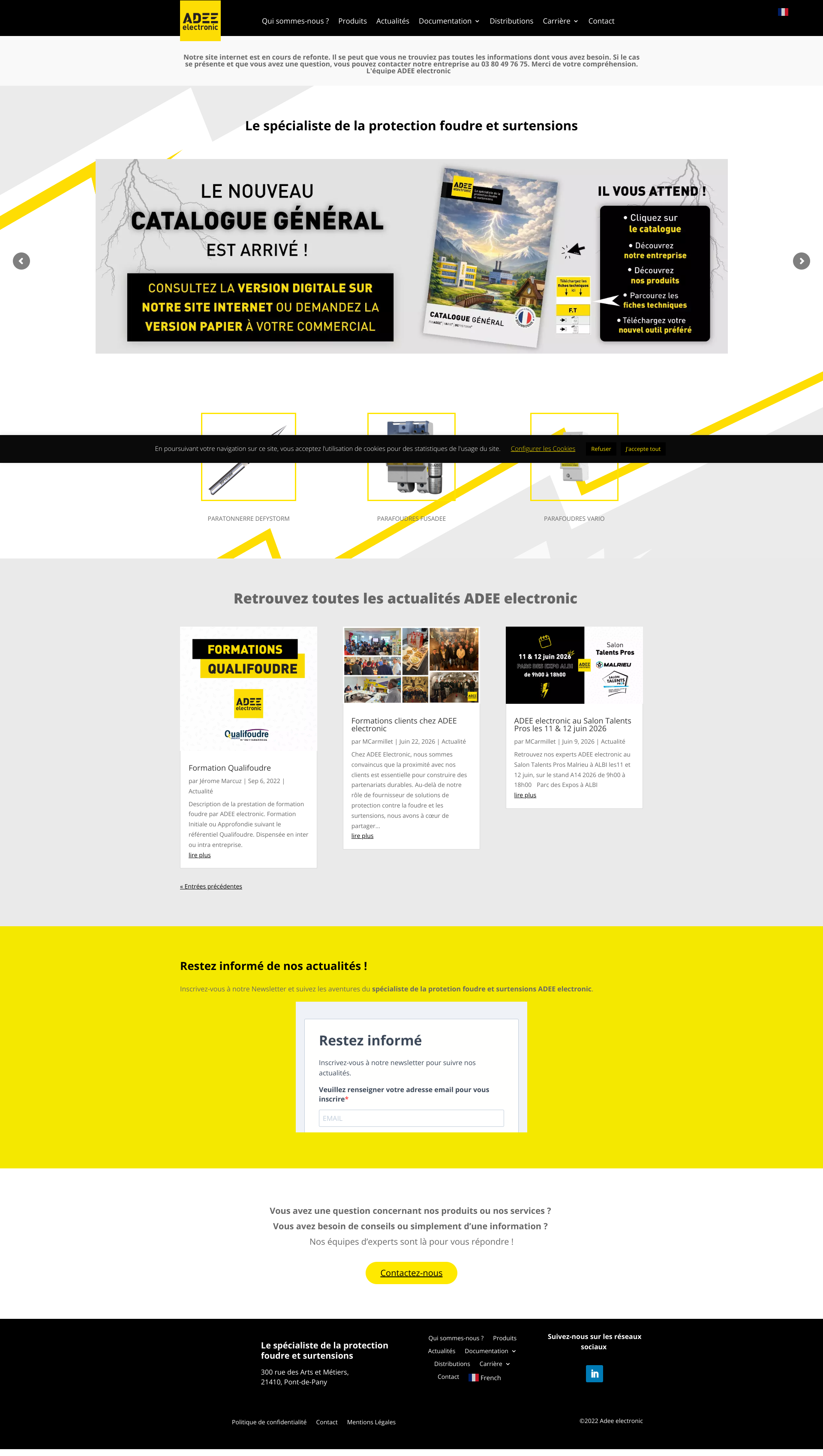 Aperçu du site