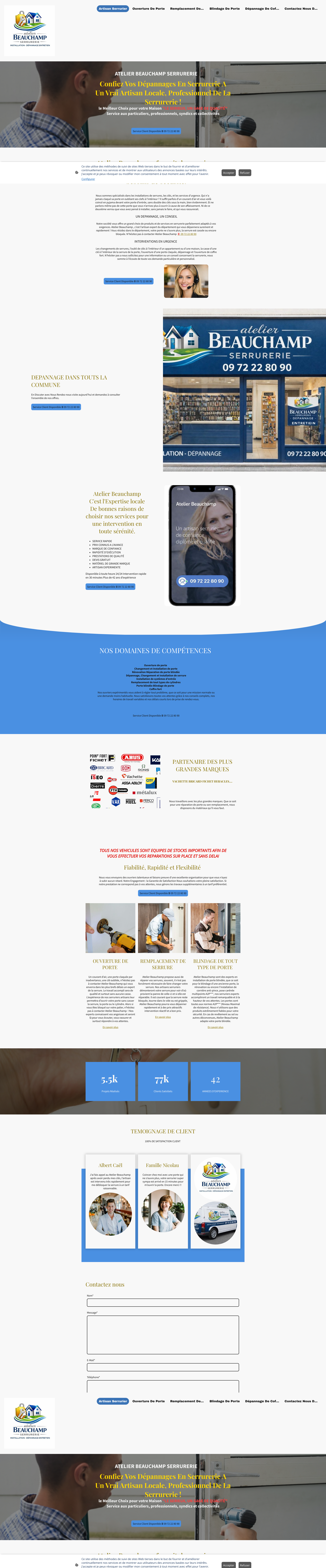 Aperçu du site