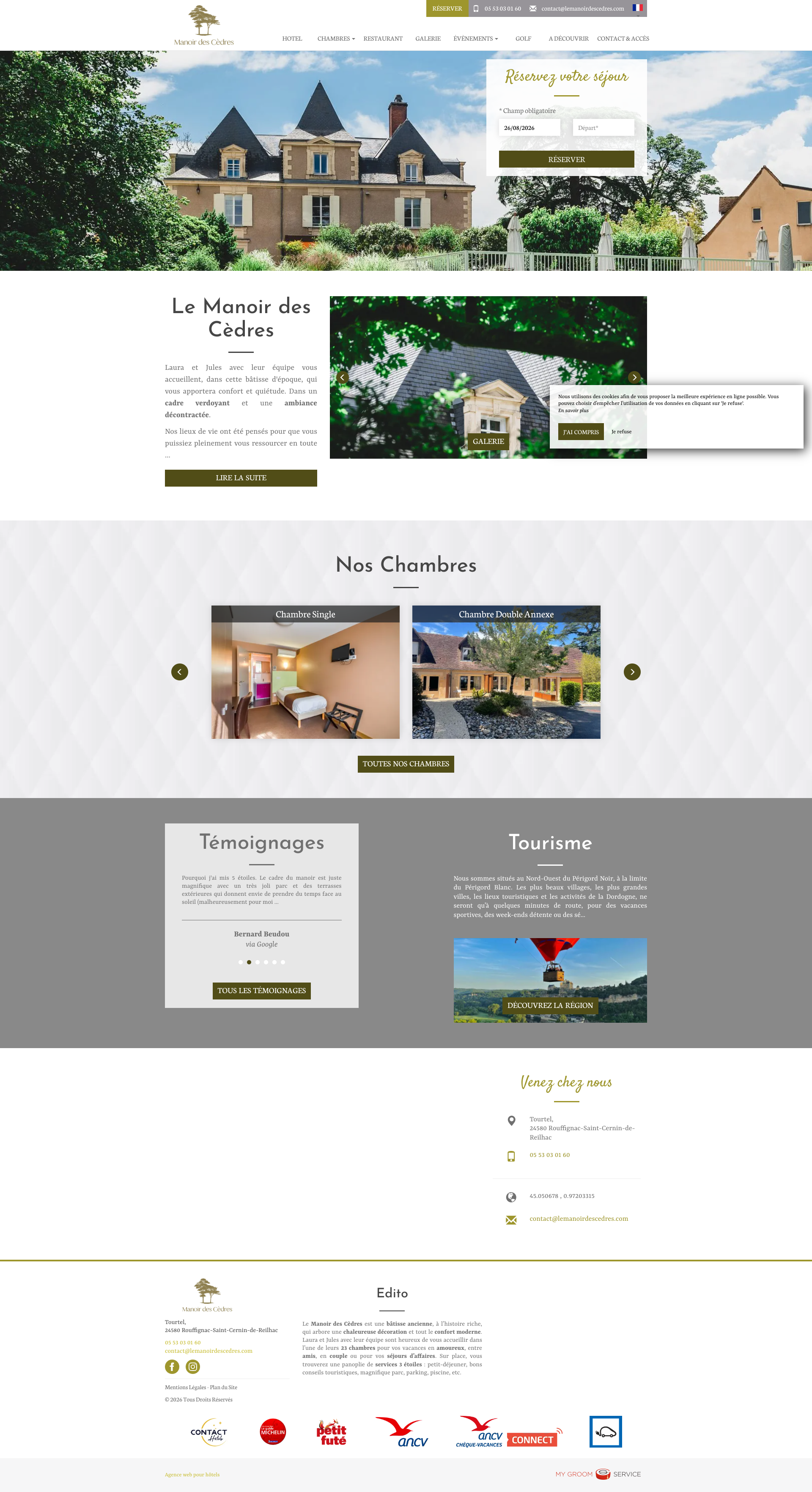 Aperçu du site