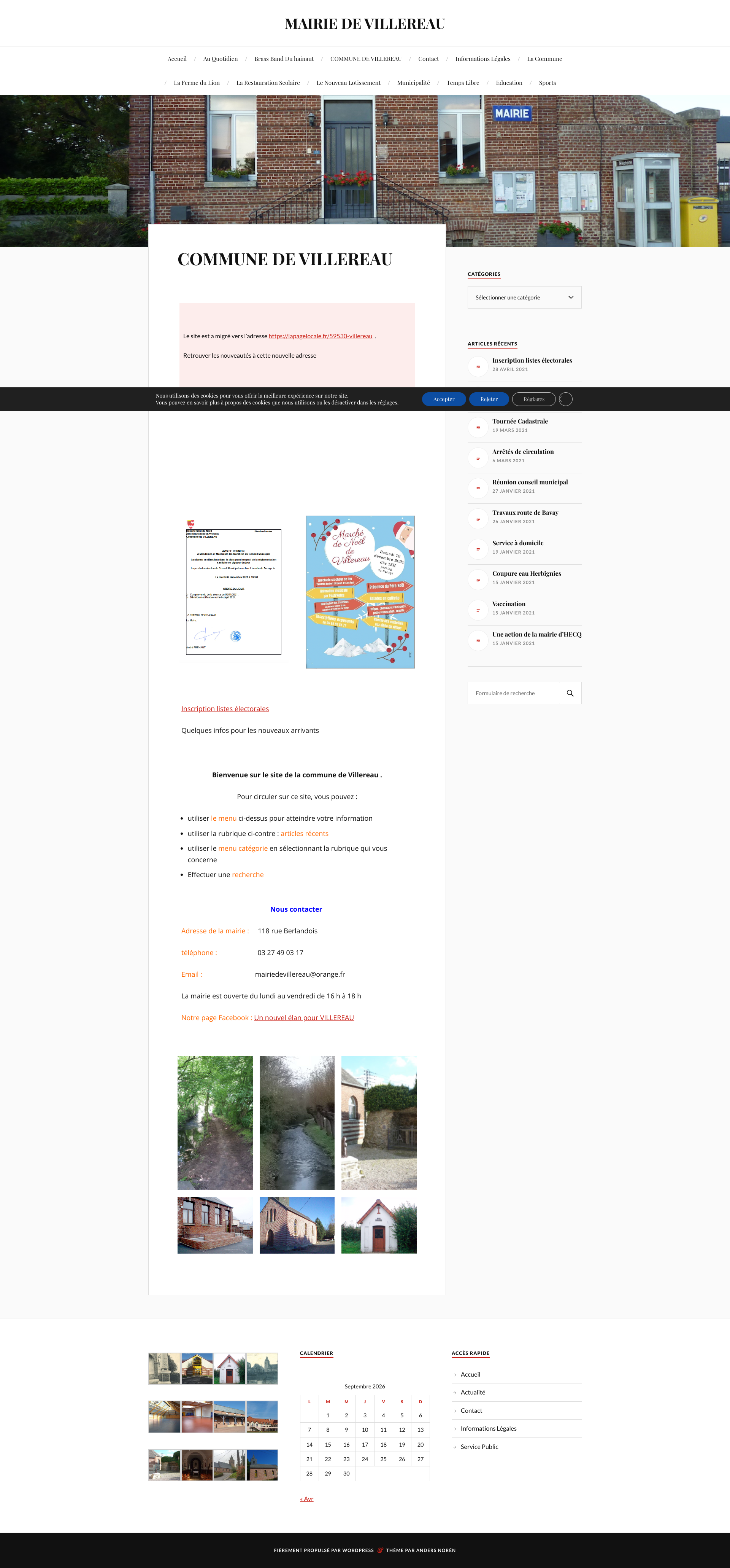 Aperçu du site