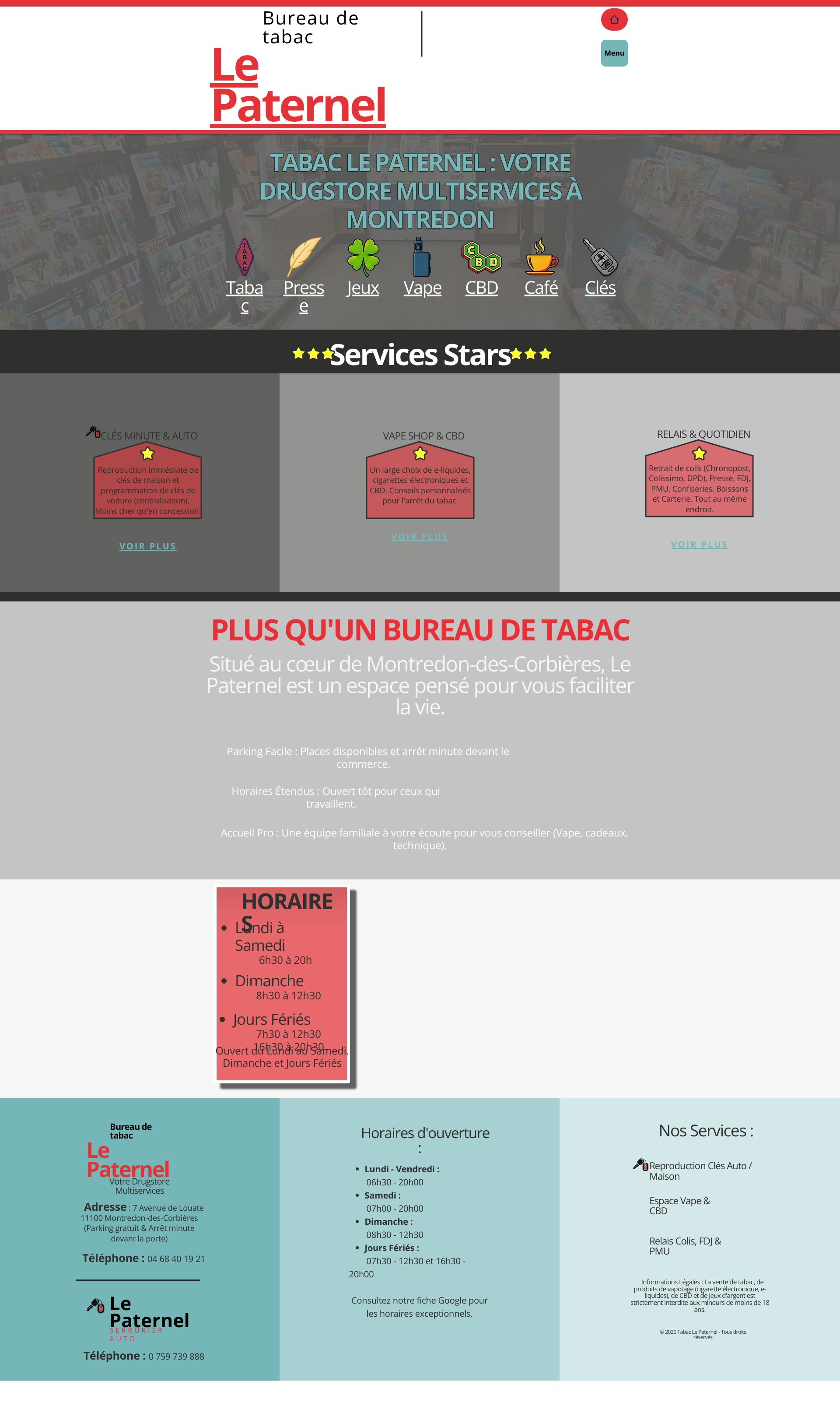 Aperçu du site