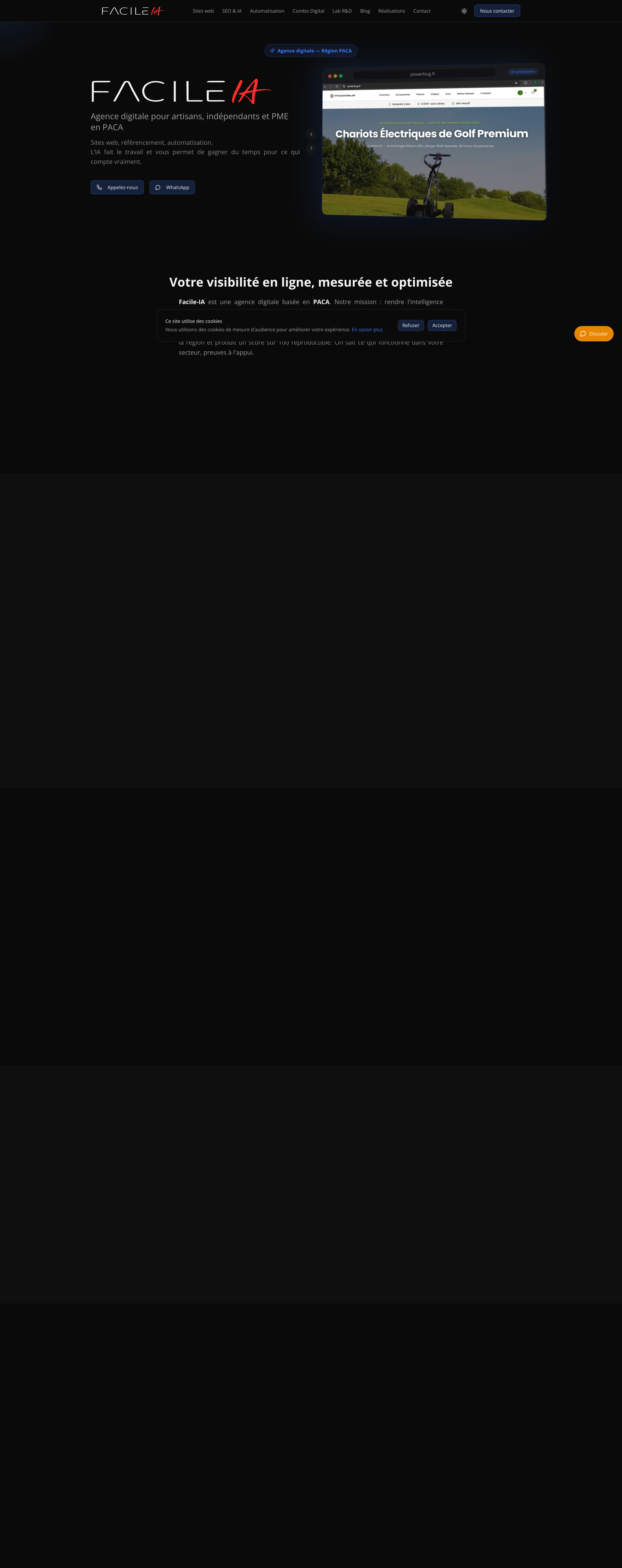 Aperçu du site