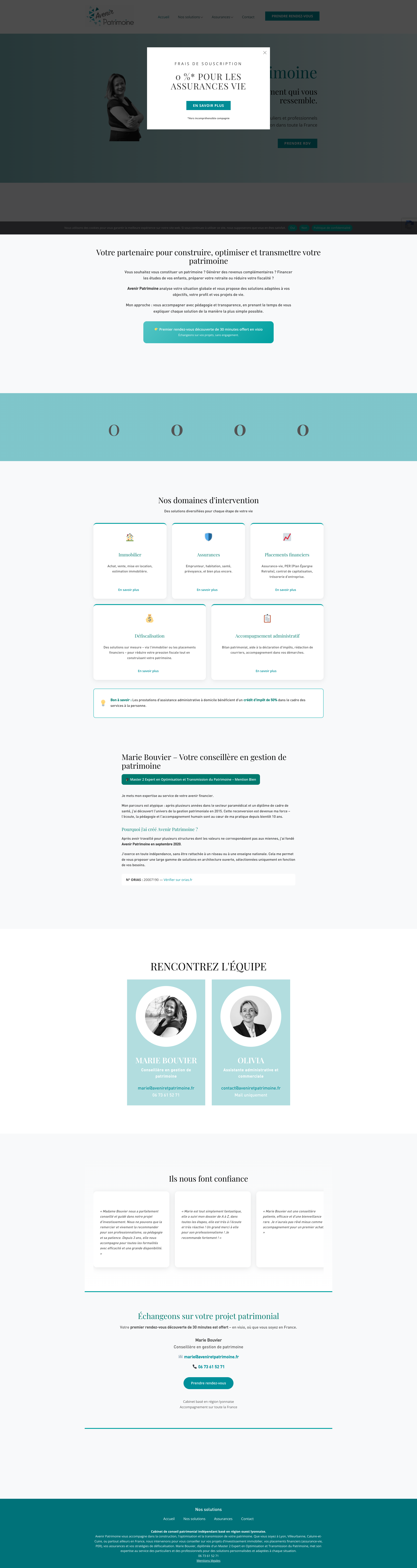 Aperçu du site