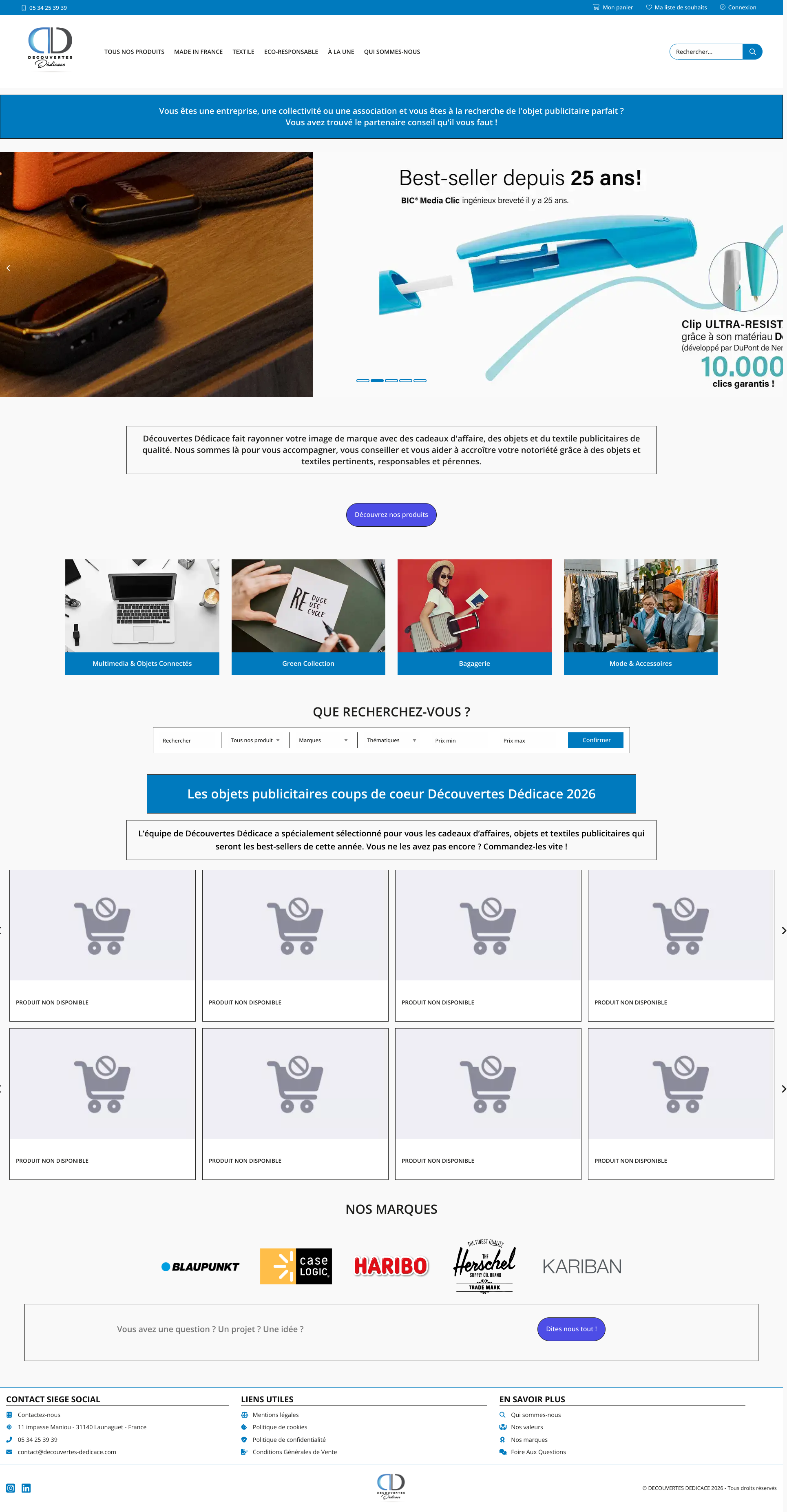 Aperçu du site