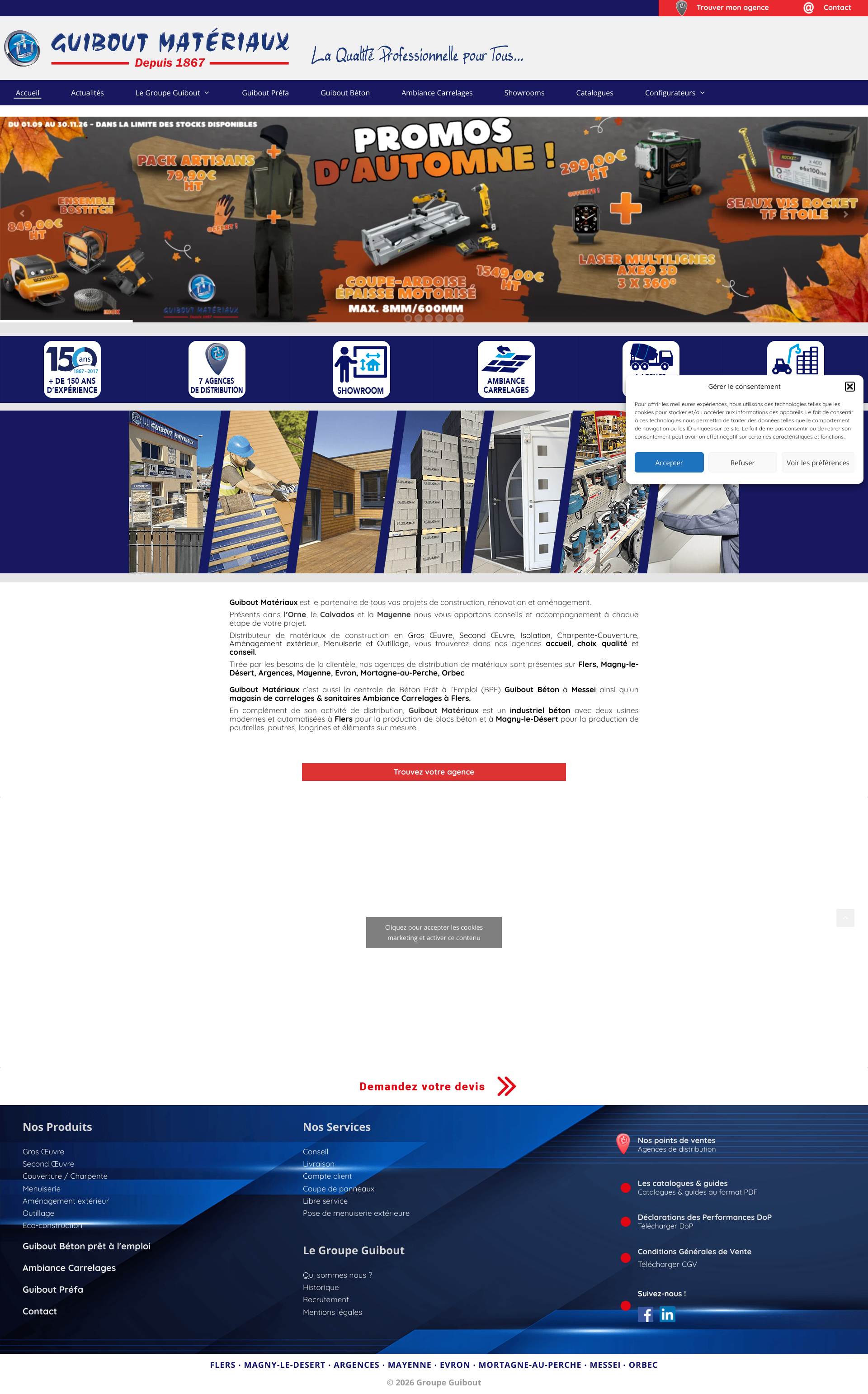 Aperçu du site