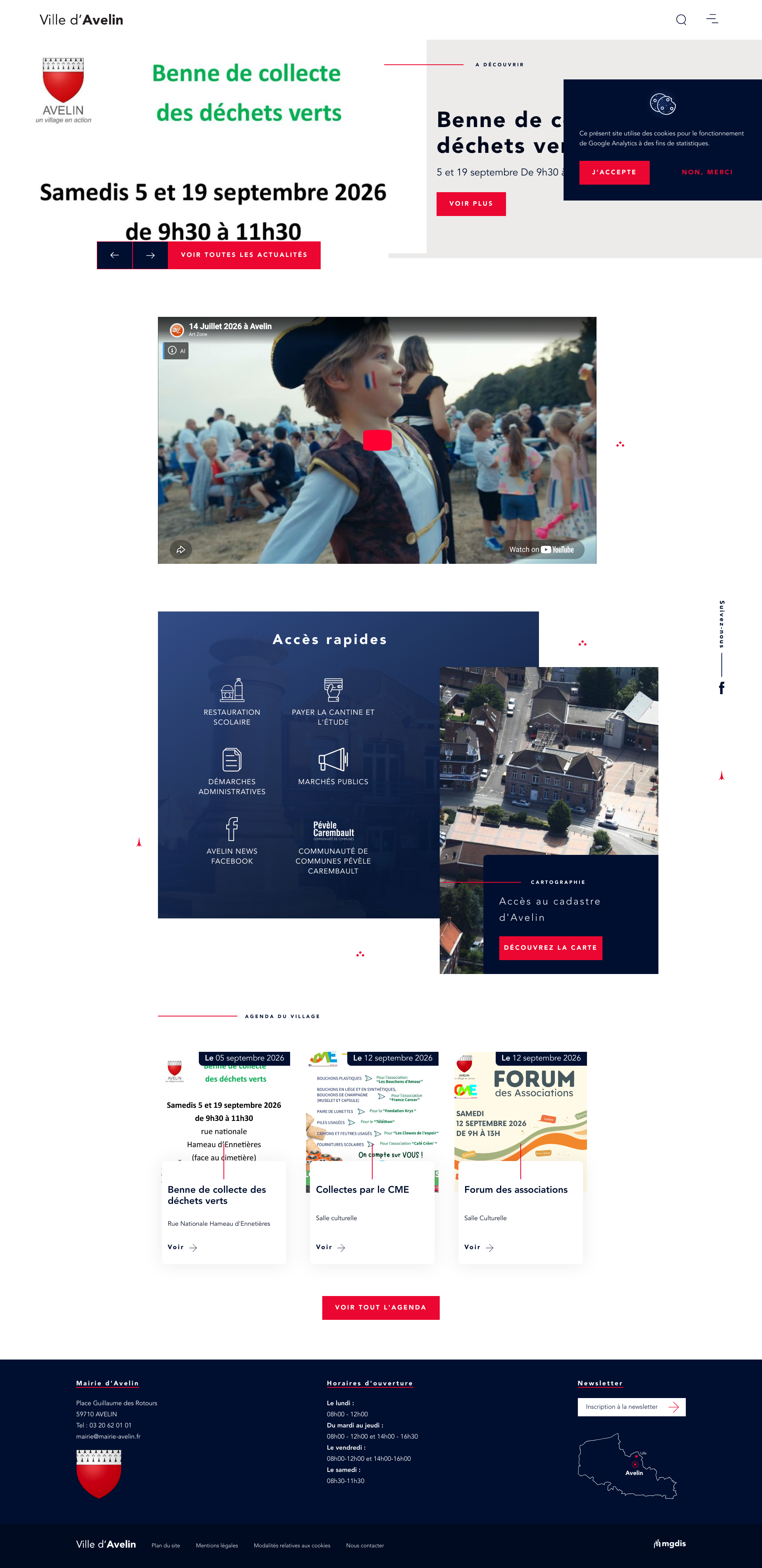 Aperçu du site