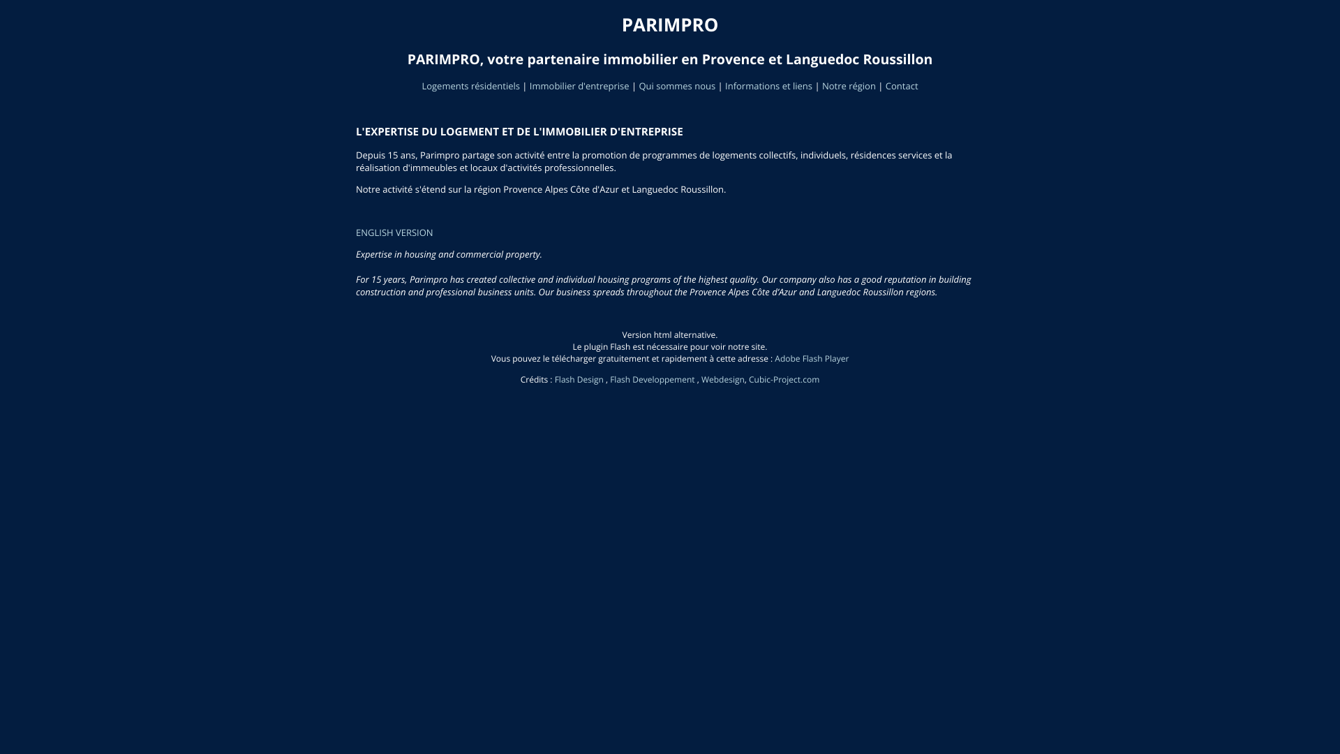 Aperçu du site