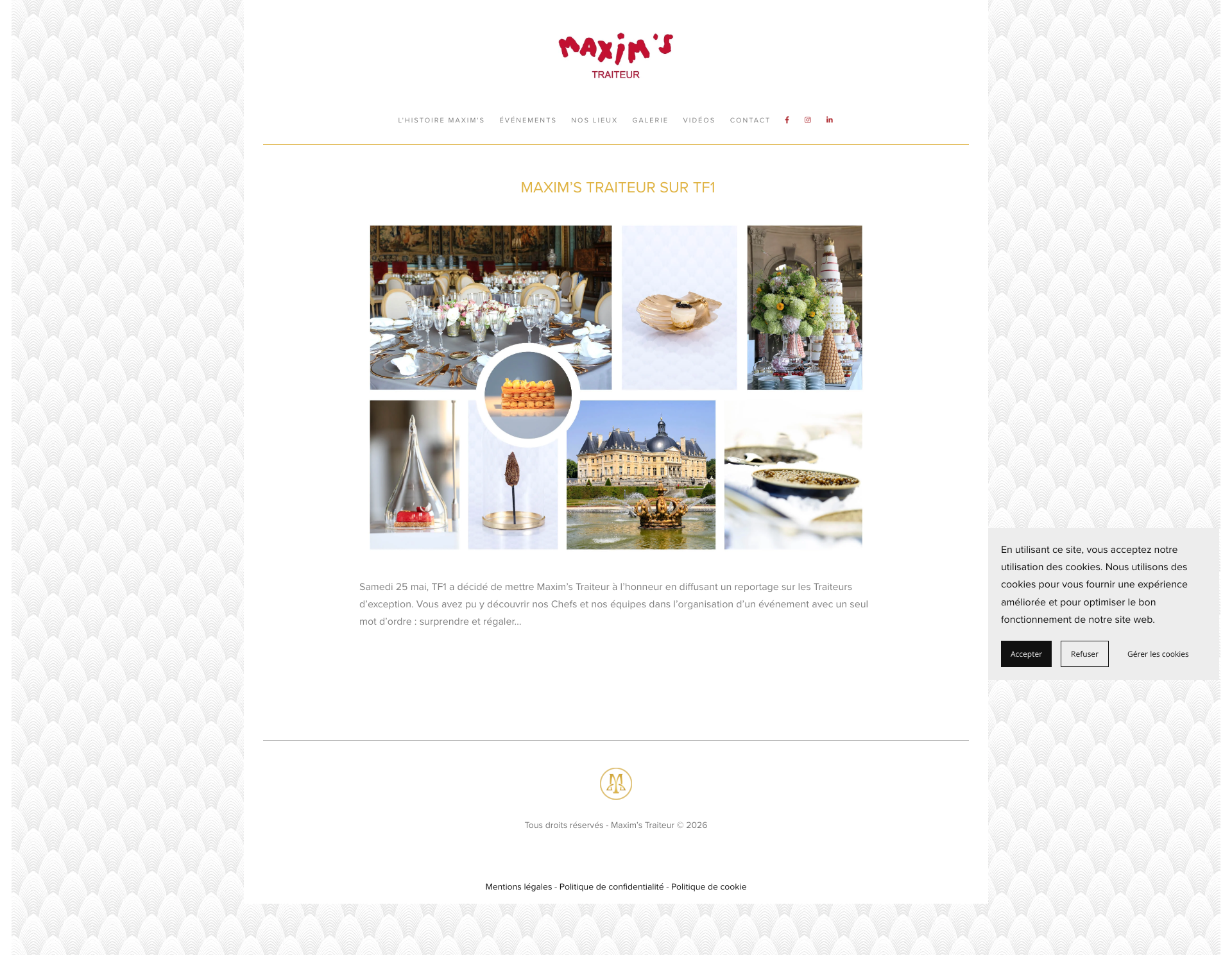 Aperçu du site