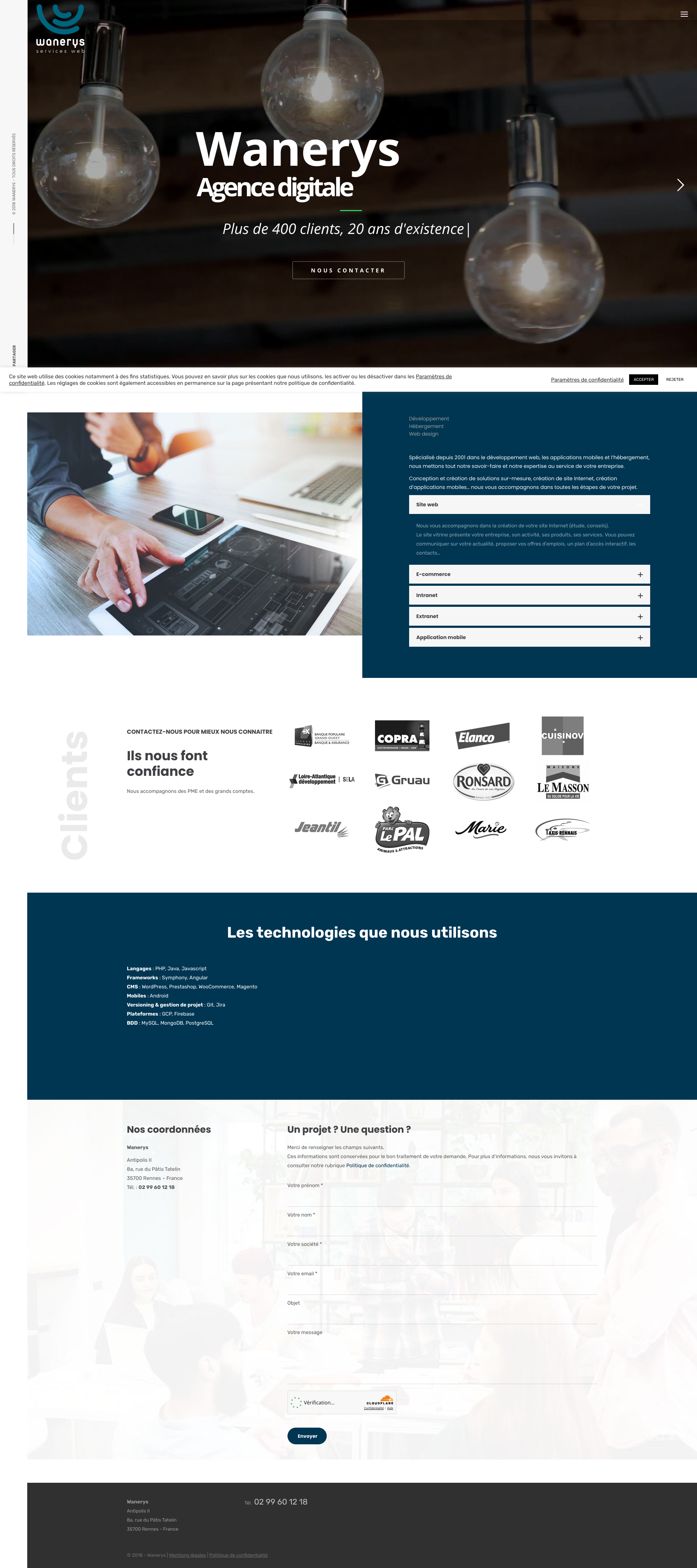 Aperçu du site