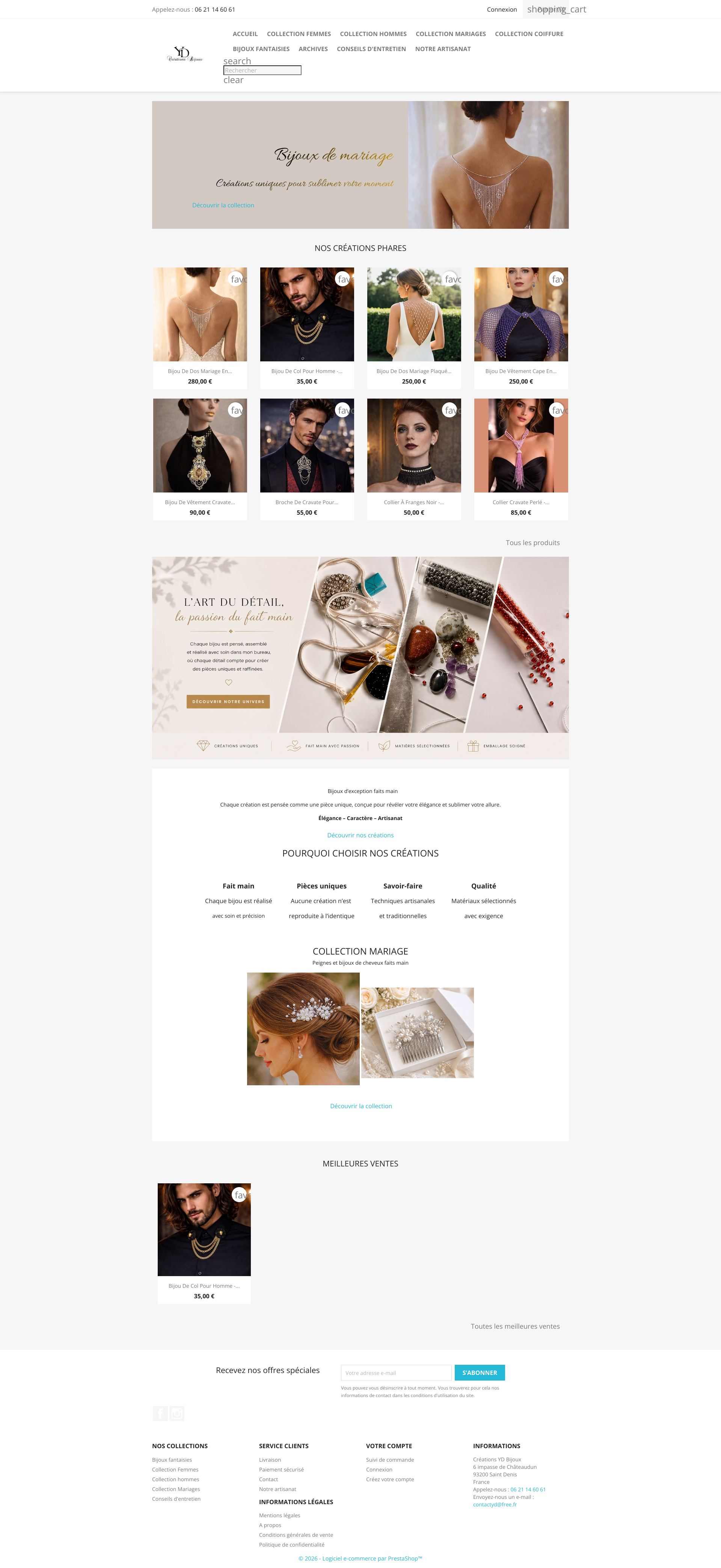 Aperçu du site