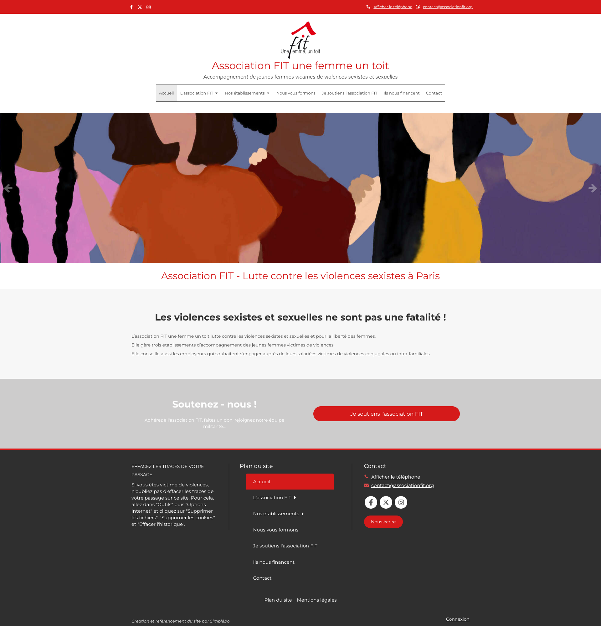 Aperçu du site