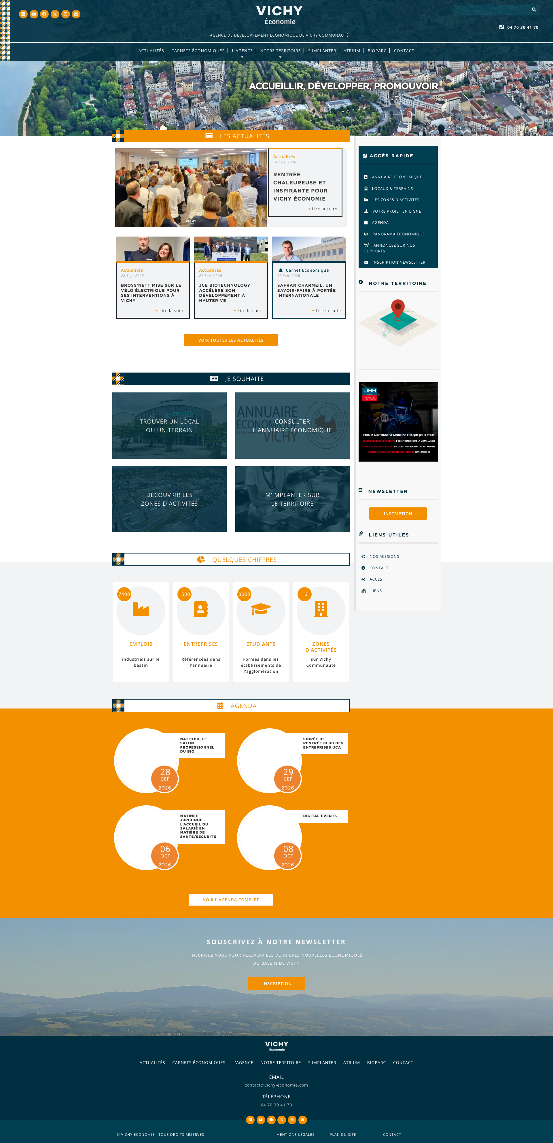 Aperçu du site