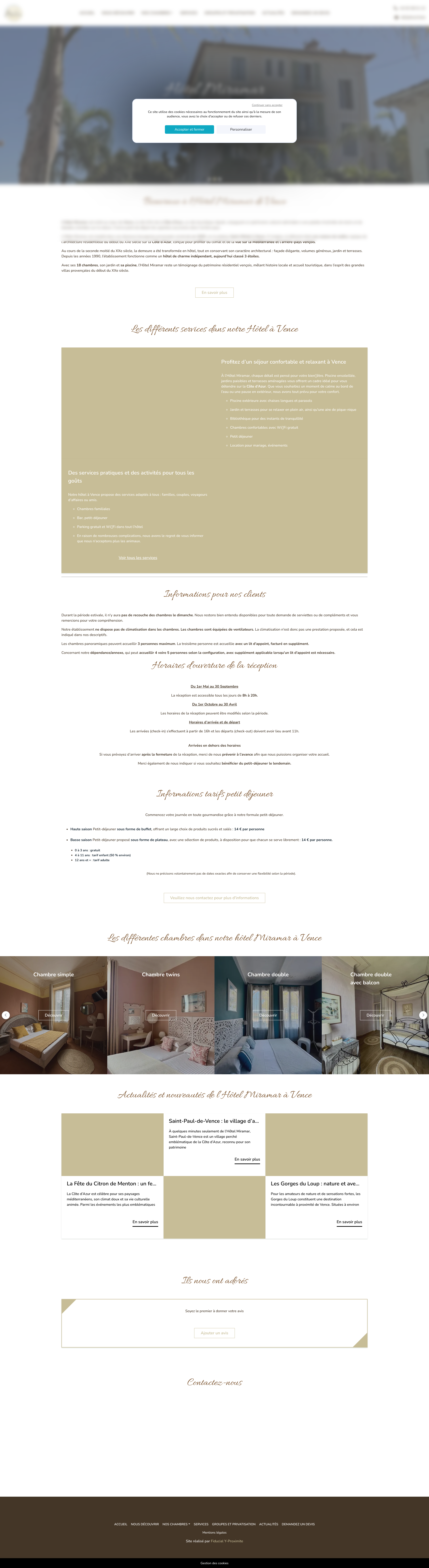 Aperçu du site
