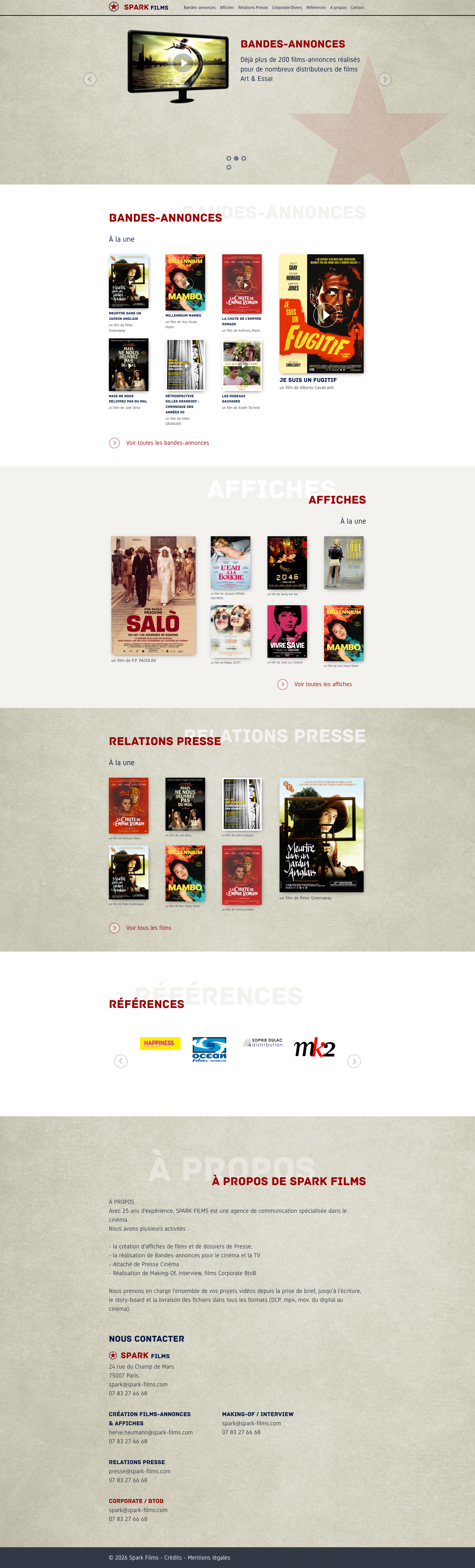 Aperçu du site