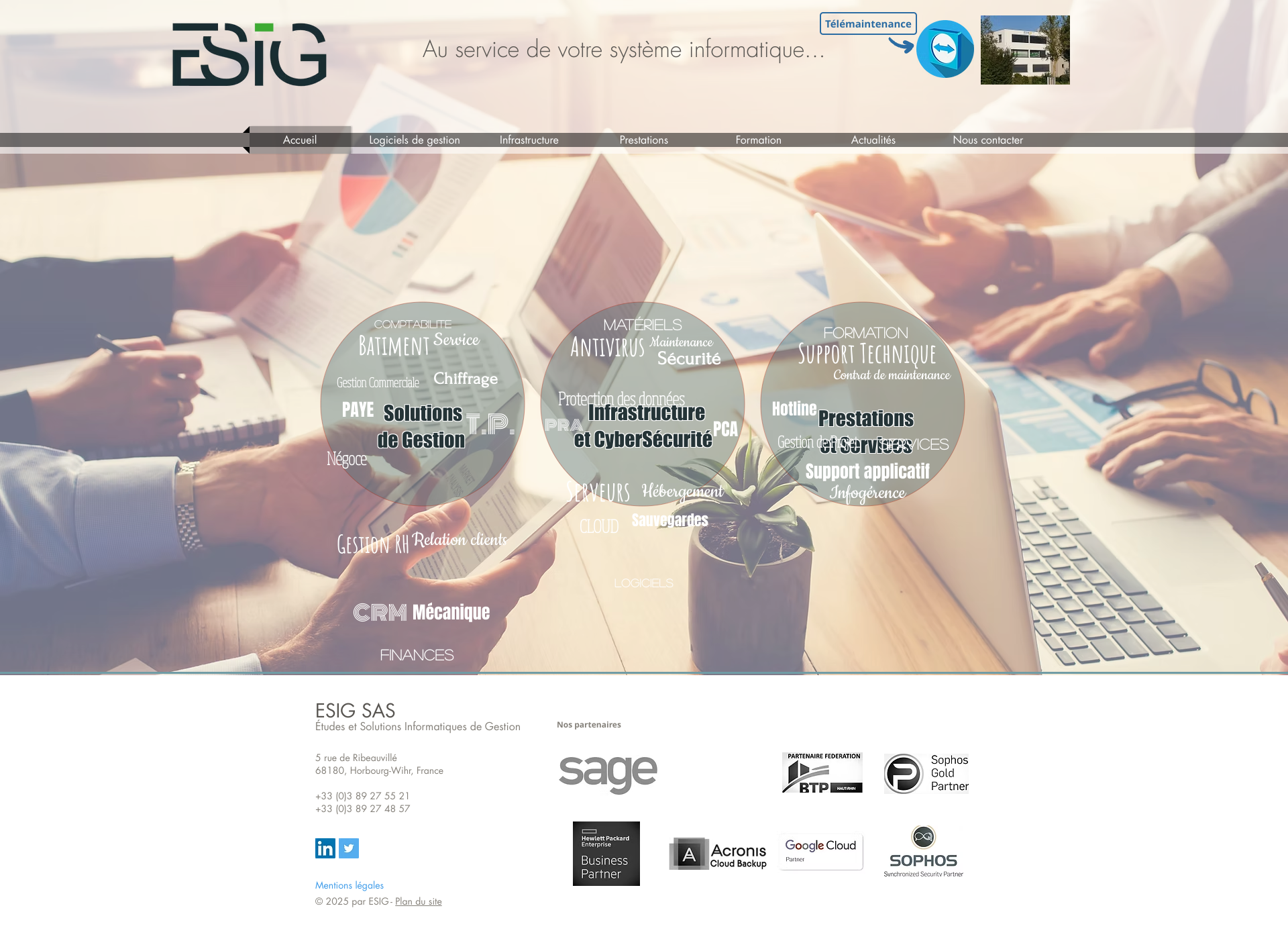 Aperçu du site