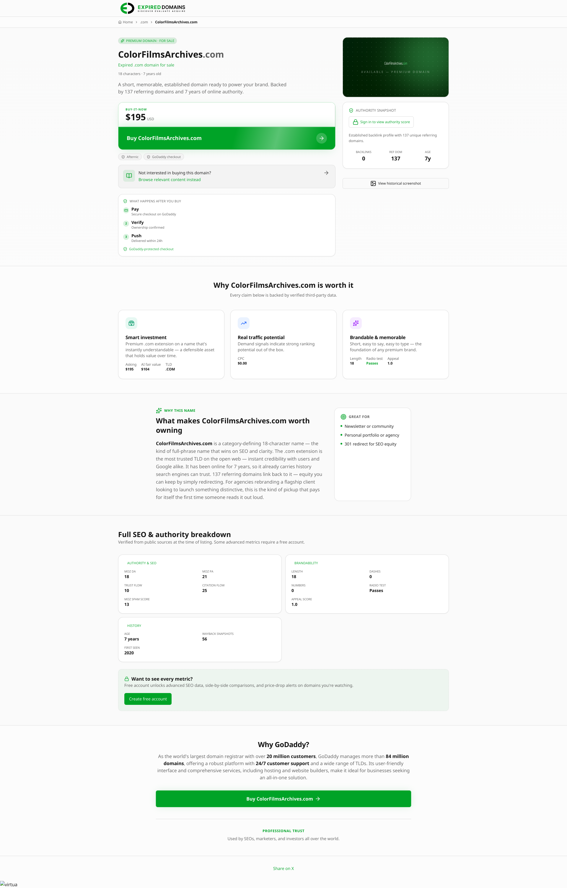 Aperçu du site