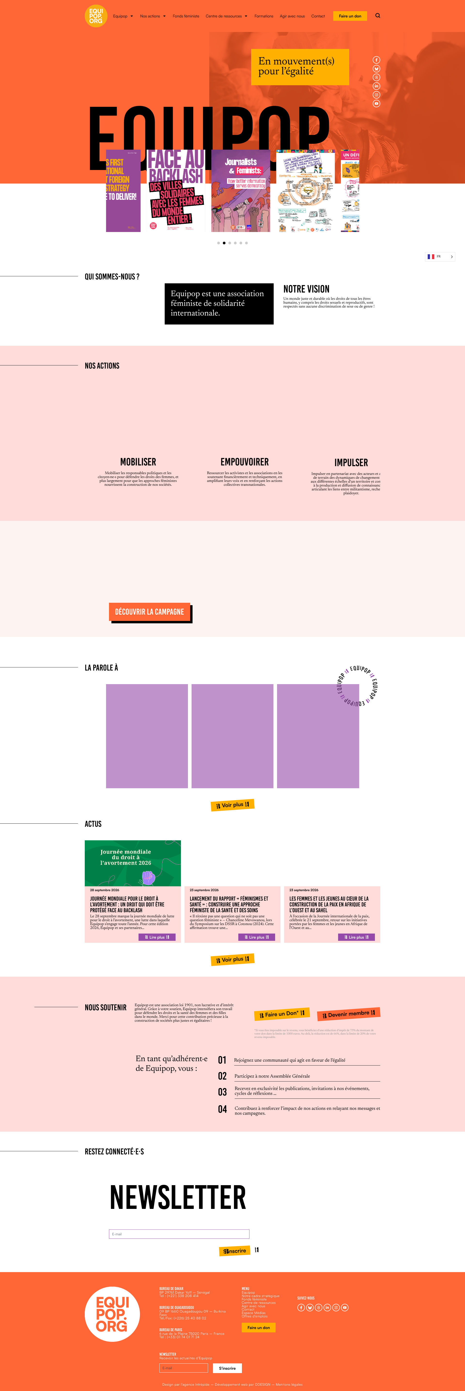 Aperçu du site