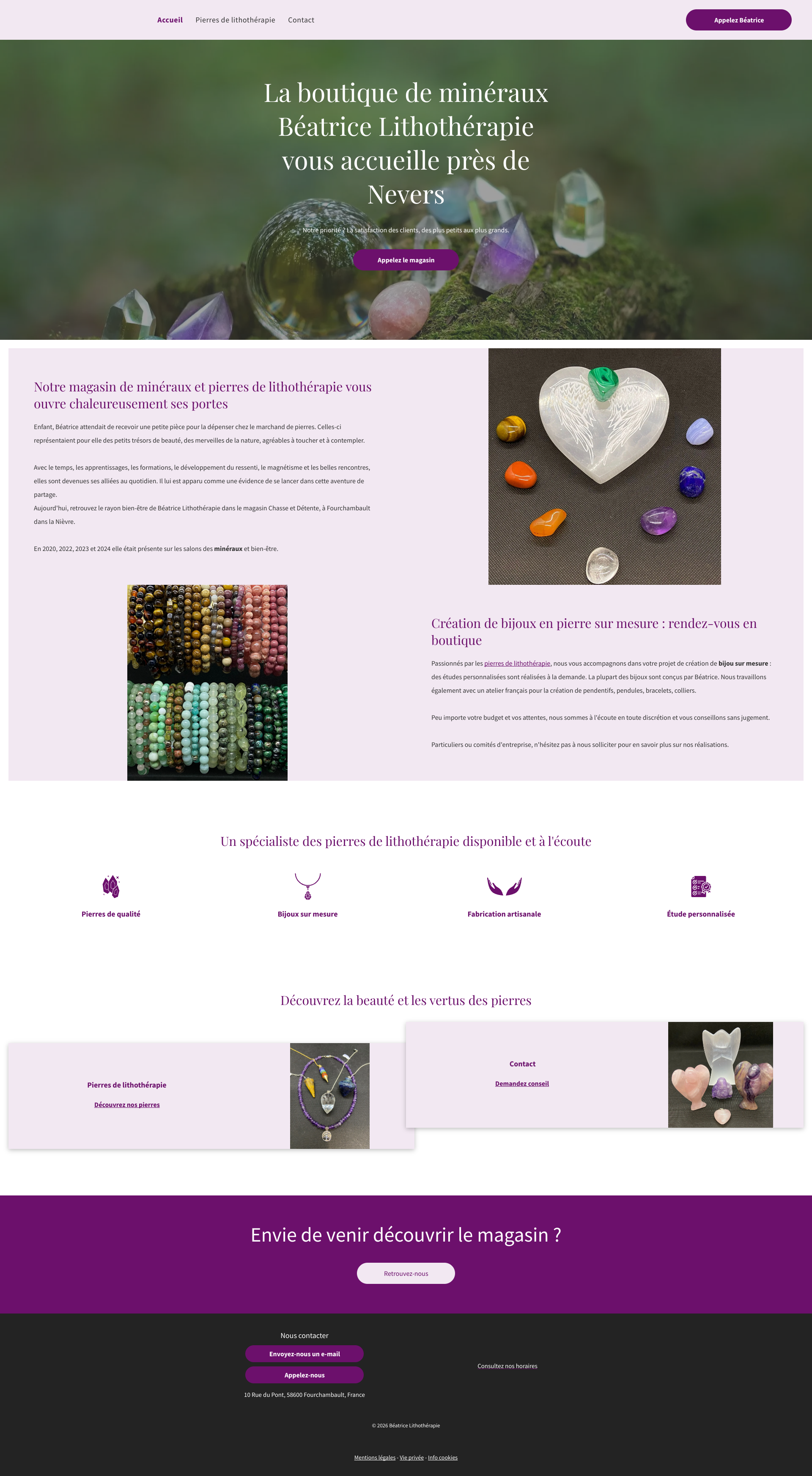 Aperçu du site