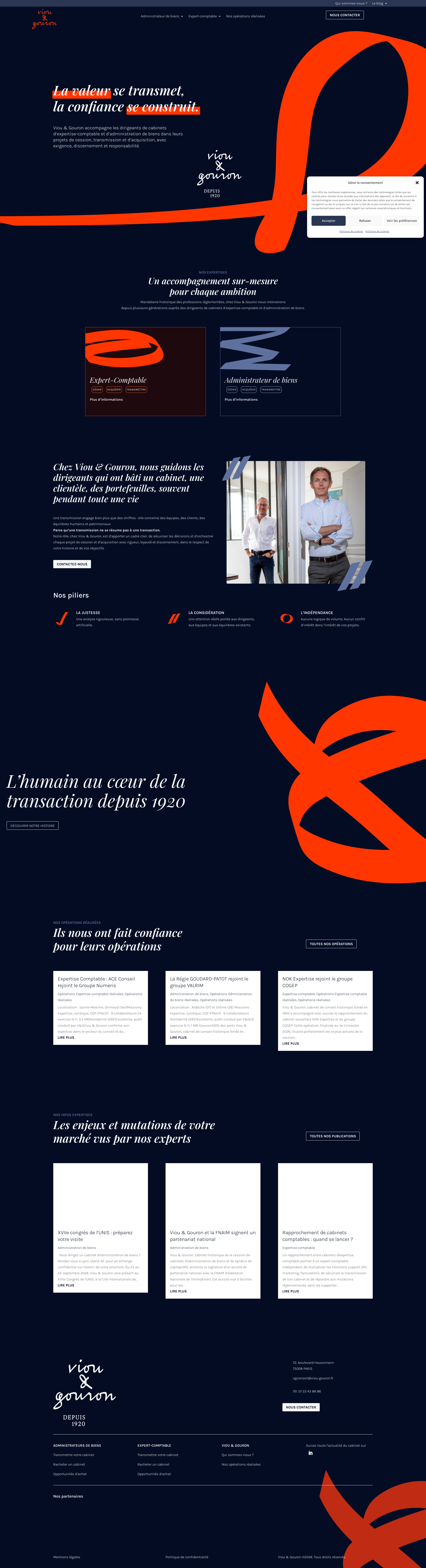 Aperçu du site