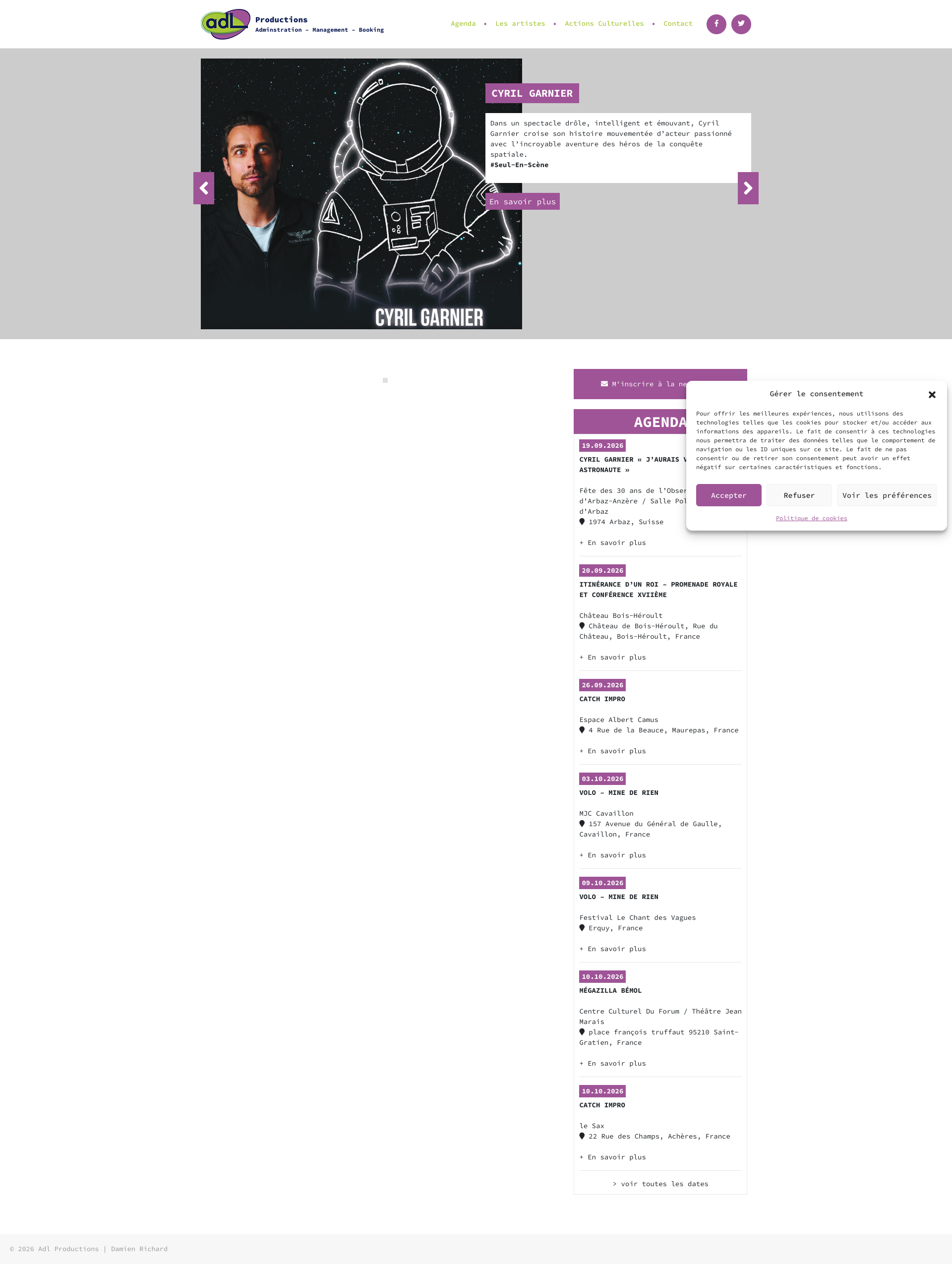 Aperçu du site