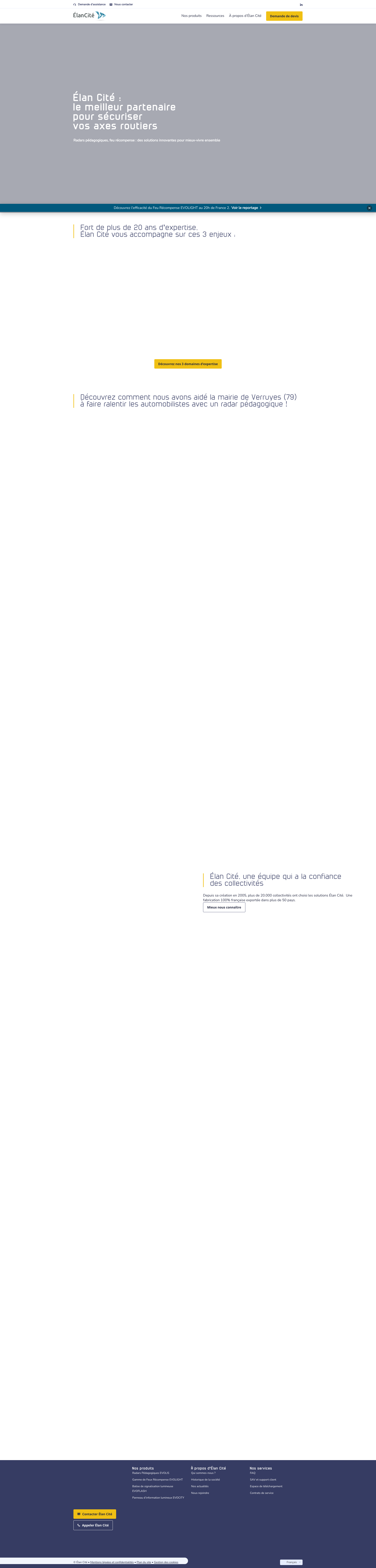 Aperçu du site